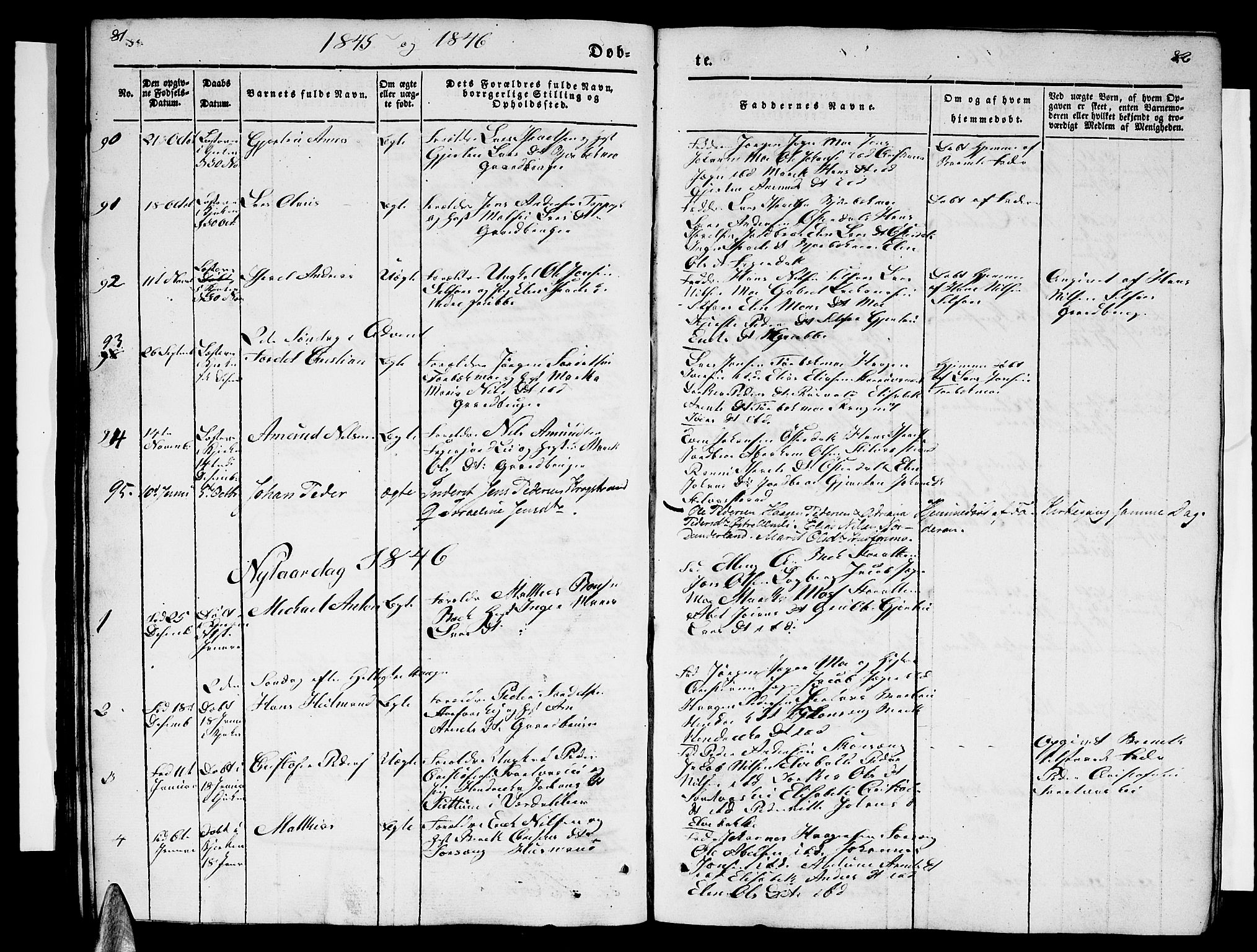 Ministerialprotokoller, klokkerbøker og fødselsregistre - Nordland, AV/SAT-A-1459/827/L0413: Klokkerbok nr. 827C02, 1842-1852, s. 81-82
