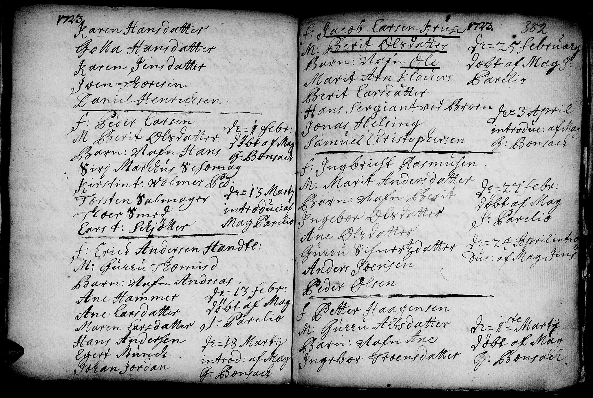 Ministerialprotokoller, klokkerbøker og fødselsregistre - Sør-Trøndelag, SAT/A-1456/601/L0035: Ministerialbok nr. 601A03, 1713-1728, s. 382