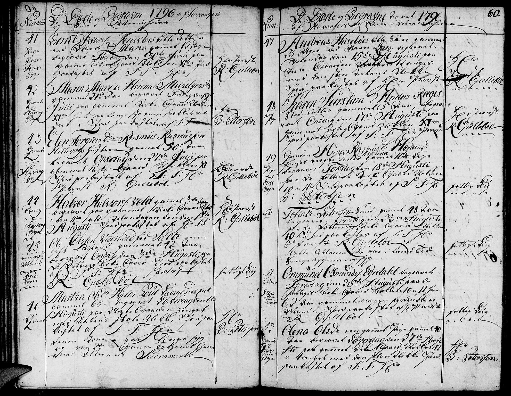 Domkirken sokneprestkontor, AV/SAST-A-101812/001/30/30BA/L0007: Ministerialbok nr. A 7, 1789-1815, s. 60