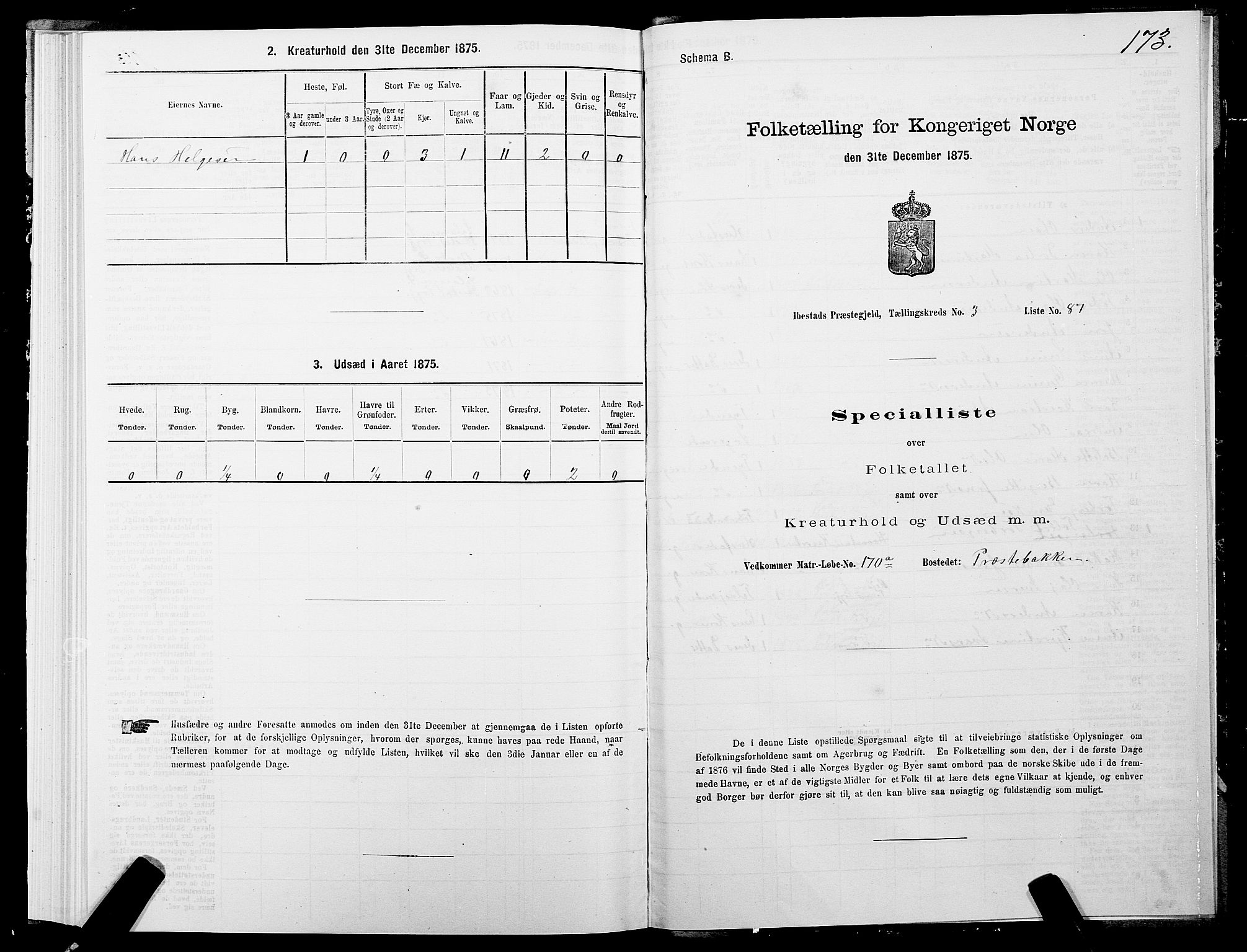 SATØ, Folketelling 1875 for 1917P Ibestad prestegjeld, 1875, s. 2173