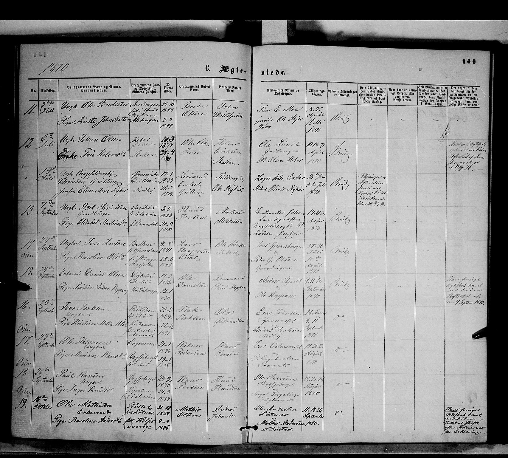 Trysil prestekontor, AV/SAH-PREST-046/H/Ha/Haa/L0006: Ministerialbok nr. 6, 1866-1873, s. 140