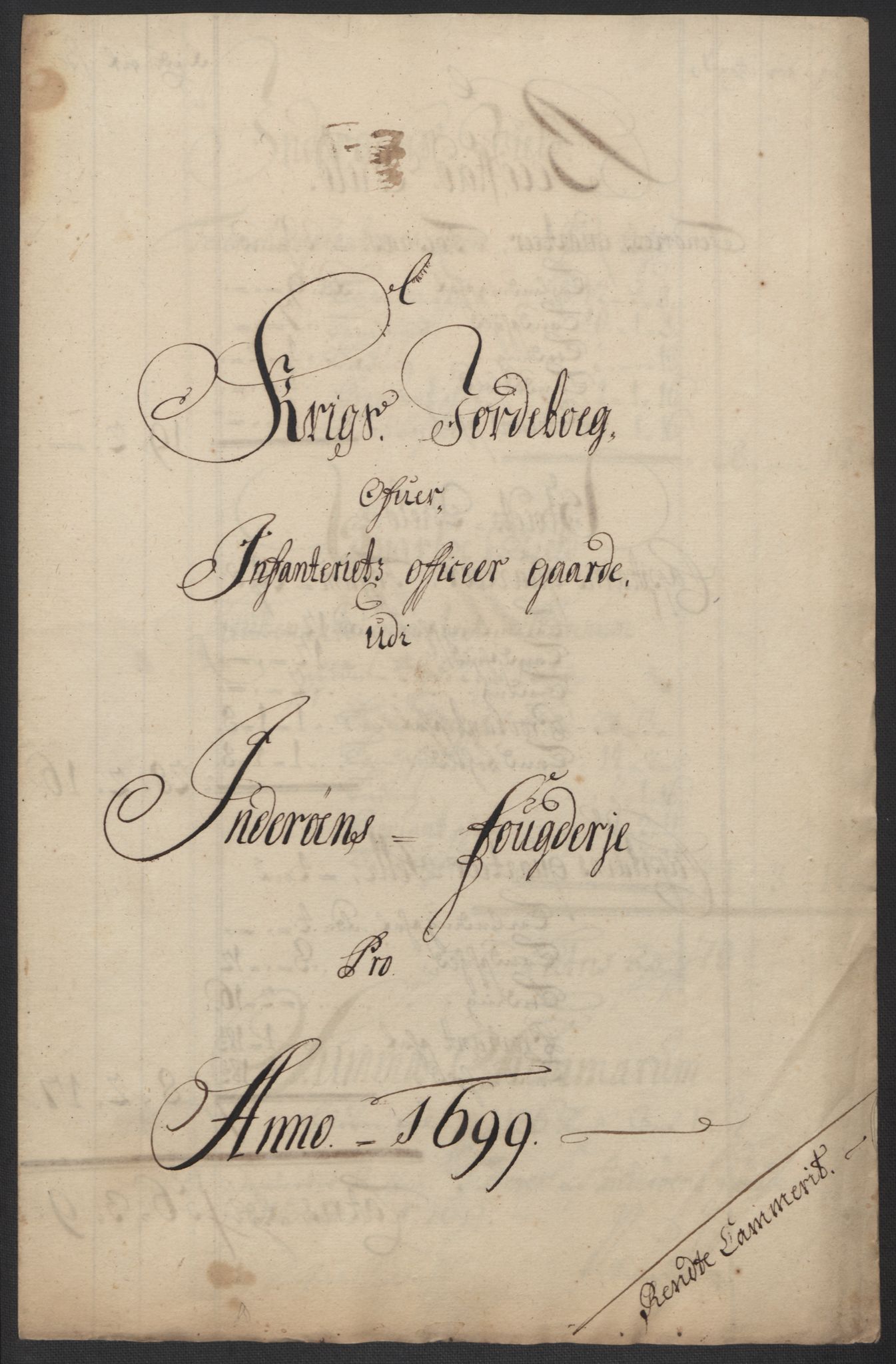 Rentekammeret inntil 1814, Reviderte regnskaper, Fogderegnskap, RA/EA-4092/R63/L4310: Fogderegnskap Inderøy, 1698-1699, s. 376
