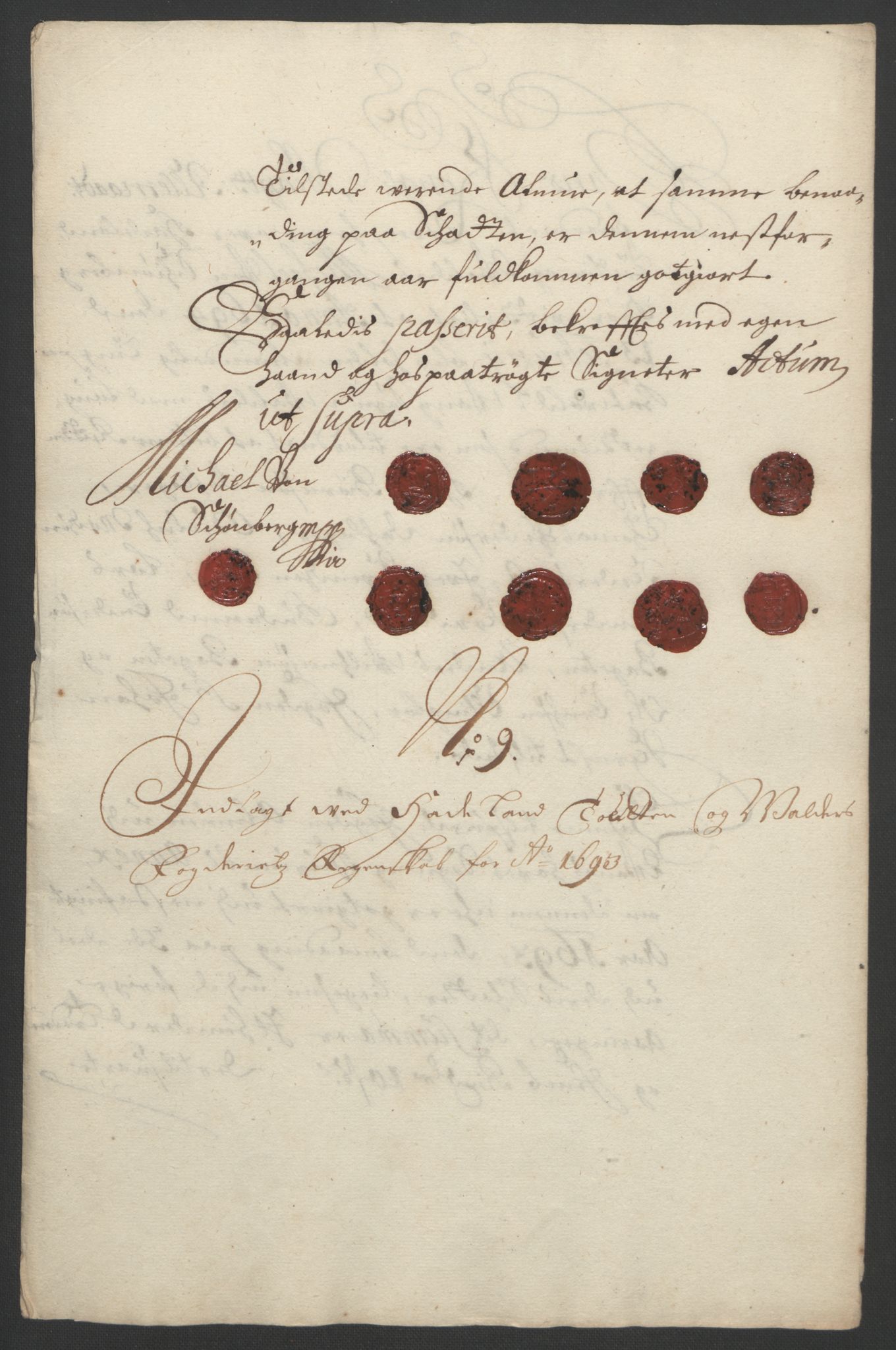 Rentekammeret inntil 1814, Reviderte regnskaper, Fogderegnskap, RA/EA-4092/R18/L1292: Fogderegnskap Hadeland, Toten og Valdres, 1693-1694, s. 156