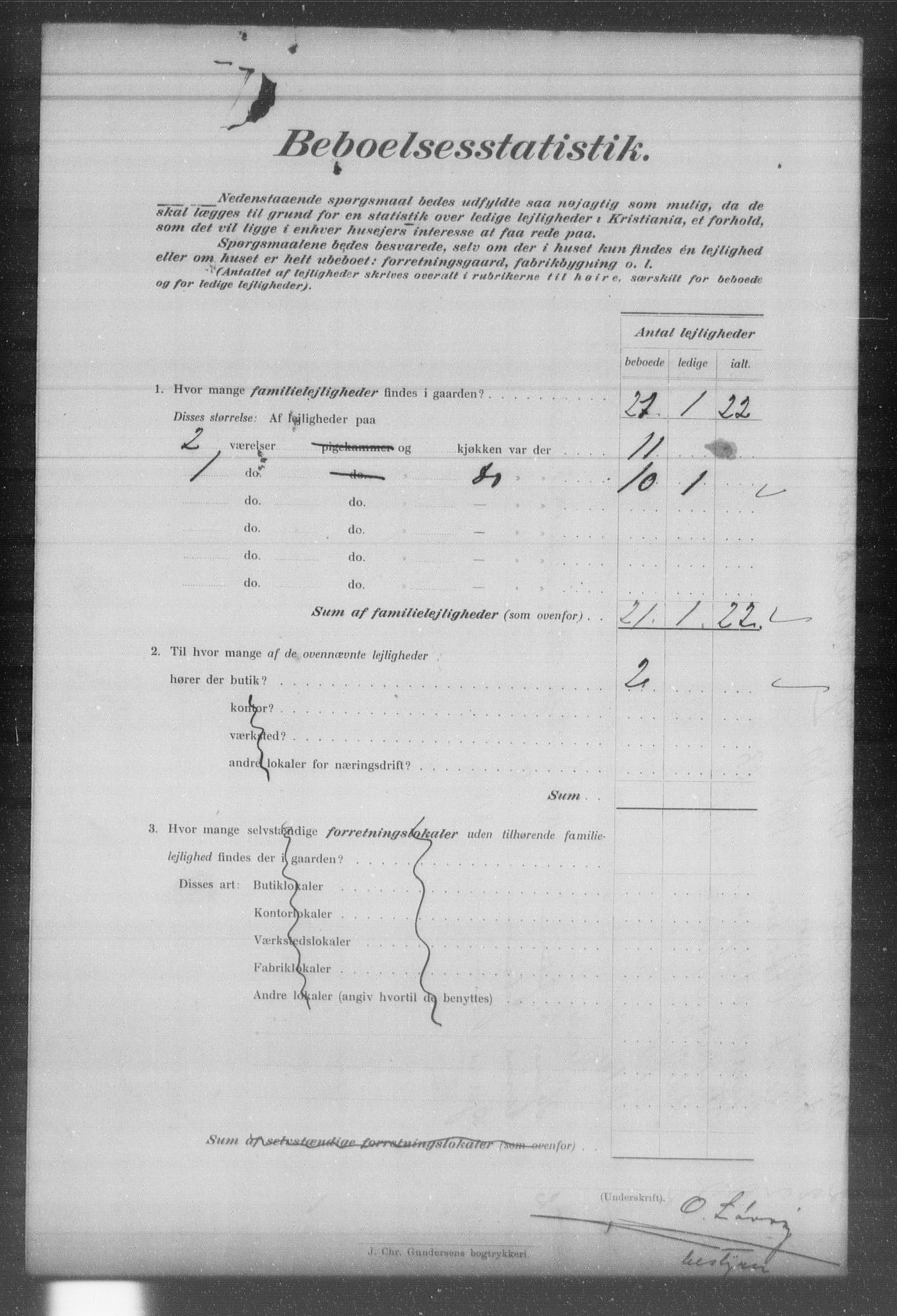 OBA, Kommunal folketelling 31.12.1903 for Kristiania kjøpstad, 1903, s. 7836
