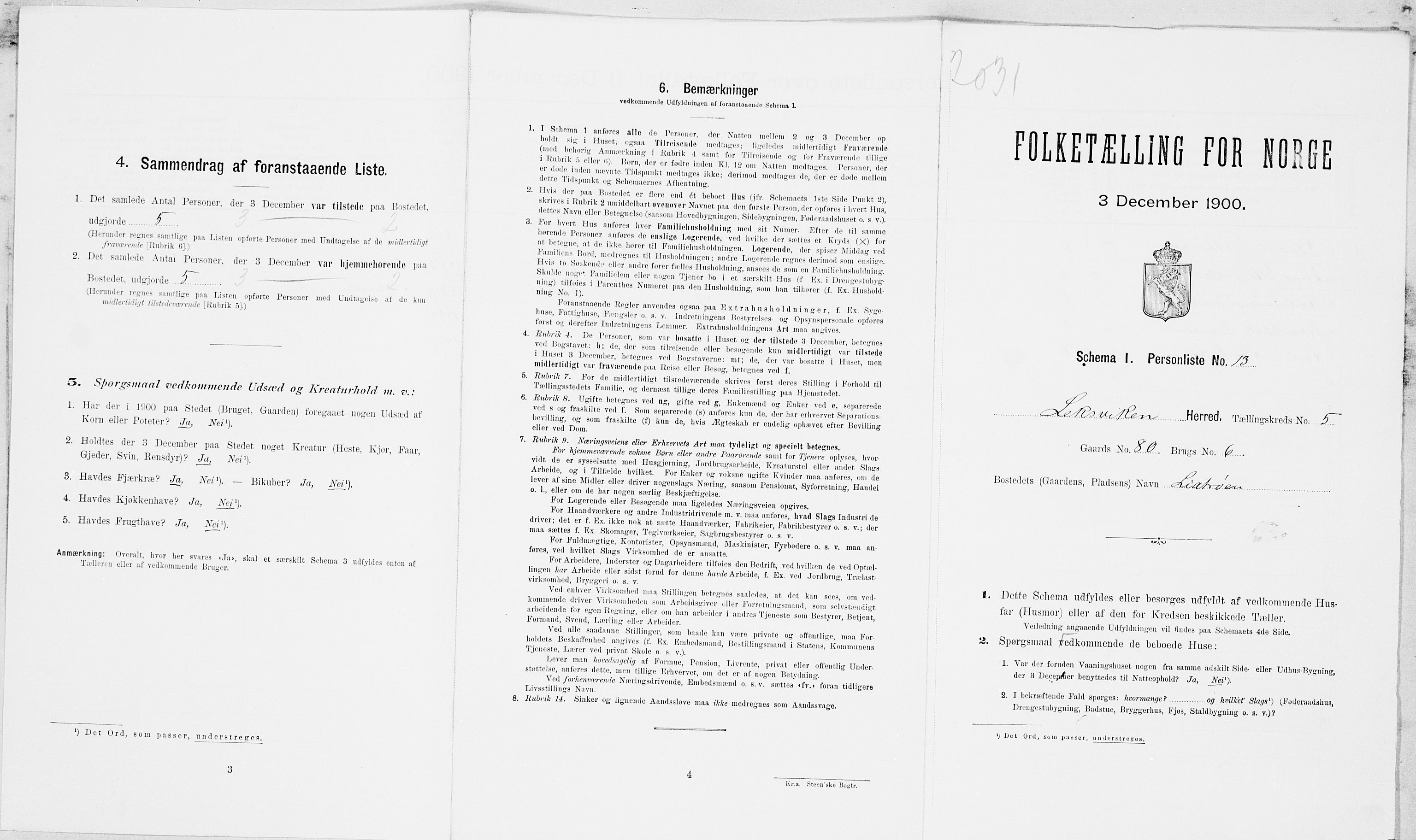 SAT, Folketelling 1900 for 1718 Leksvik herred, 1900, s. 679
