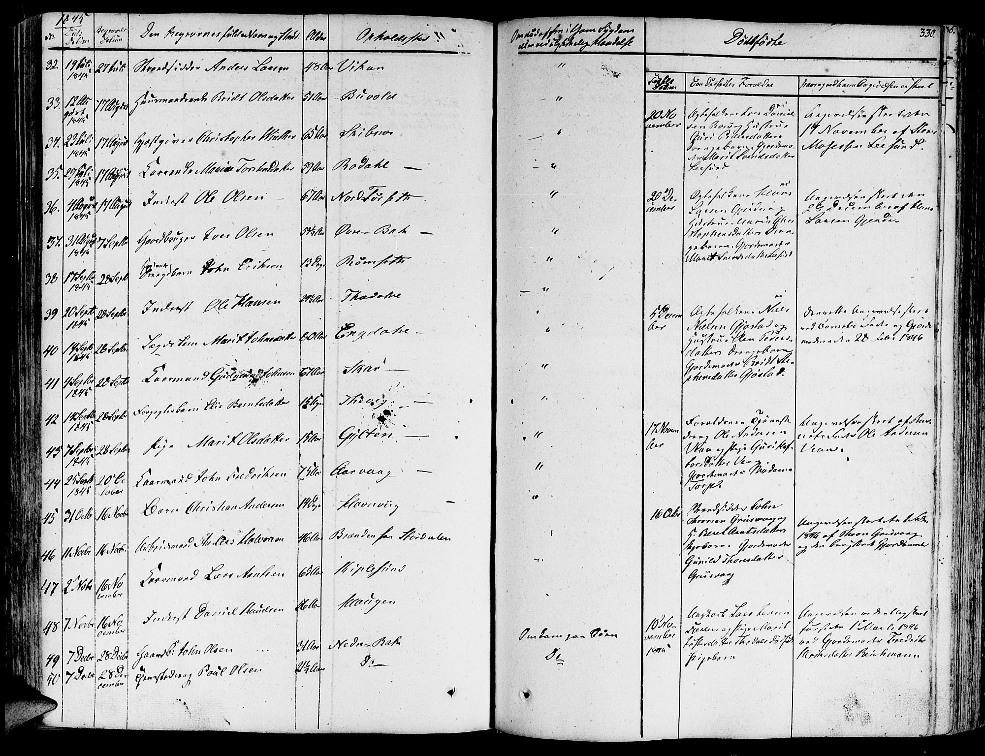 Ministerialprotokoller, klokkerbøker og fødselsregistre - Møre og Romsdal, AV/SAT-A-1454/578/L0904: Ministerialbok nr. 578A03, 1836-1858, s. 330