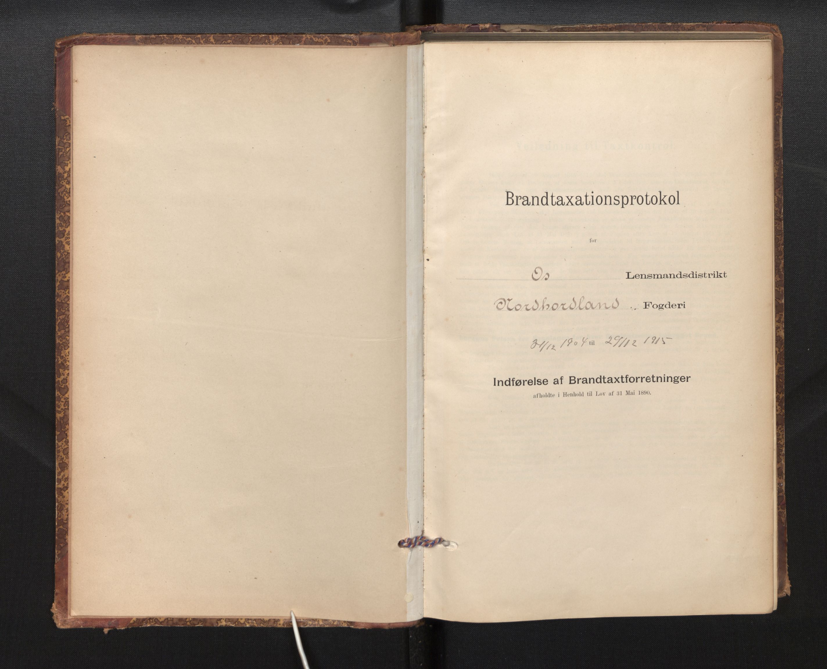 Lensmannen i Os, SAB/A-34101/0012/L0008: Branntakstprotokoll, skjematakst, 1894-1915