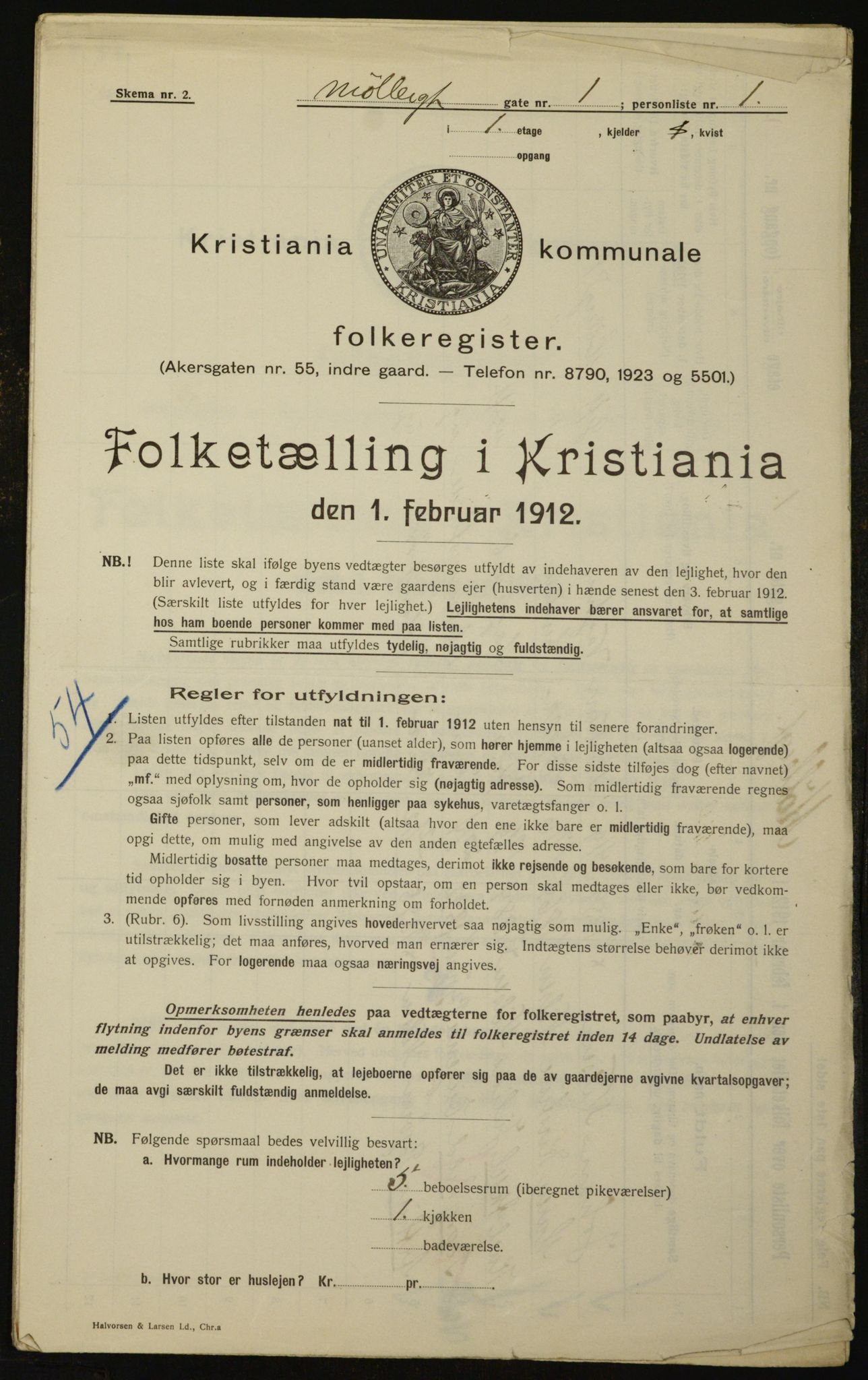 OBA, Kommunal folketelling 1.2.1912 for Kristiania, 1912, s. 68939