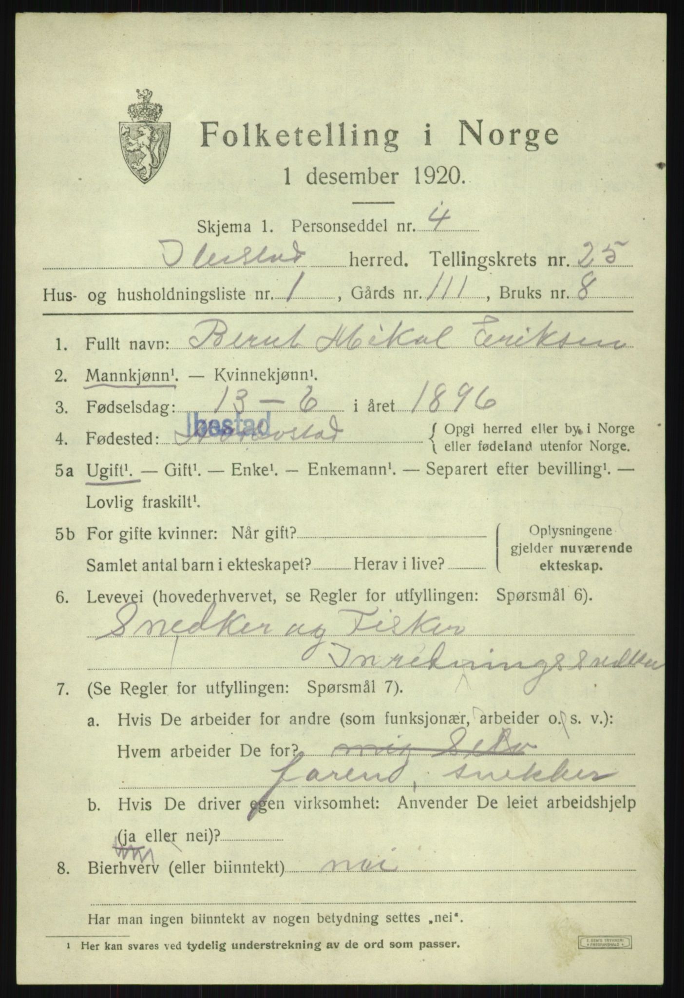 SATØ, Folketelling 1920 for 1917 Ibestad herred, 1920, s. 13240