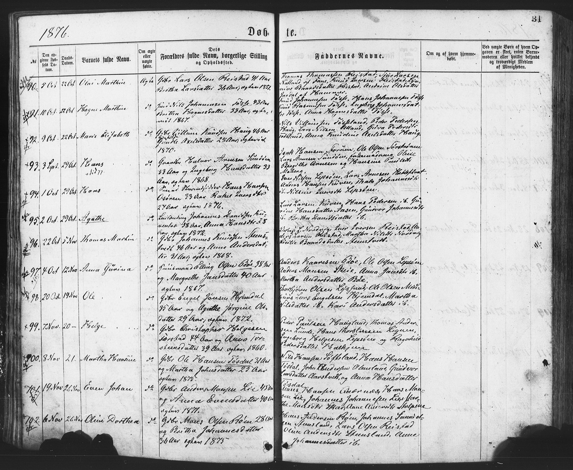 Os sokneprestembete, AV/SAB-A-99929: Ministerialbok nr. A 18, 1874-1884, s. 31
