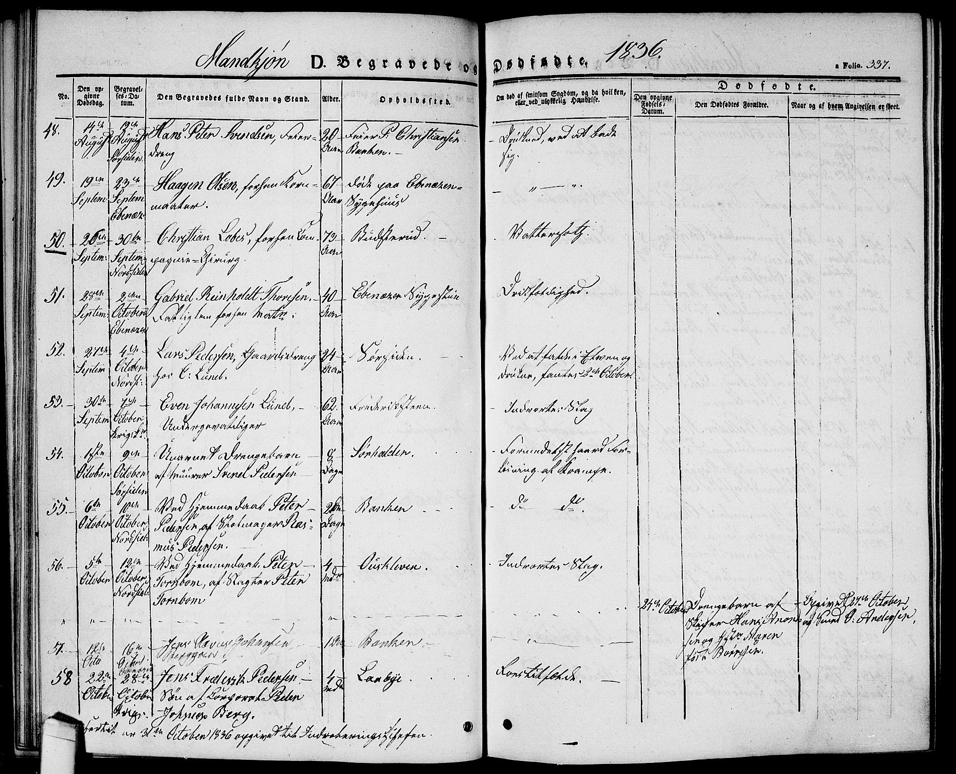 Halden prestekontor Kirkebøker, AV/SAO-A-10909/G/Ga/L0003: Klokkerbok nr. 3, 1834-1844, s. 337