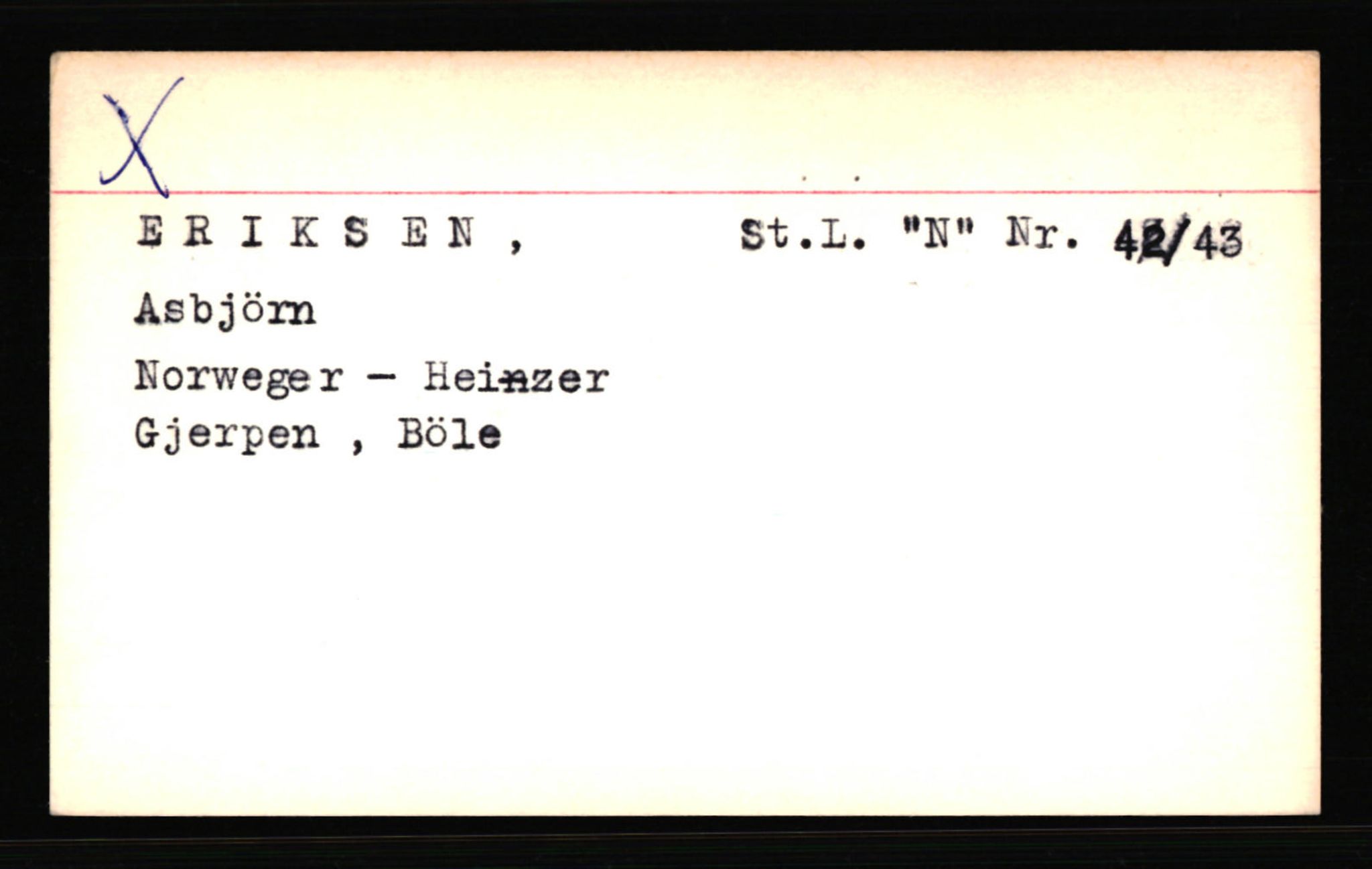 SS- und Polizeigericht Nord (IX), AV/RA-RAFA-3182/0001/C/Ca/L0002: kartotekkort for personer alfabetisk på etternavn: D-H, 1940-1945, s. 238