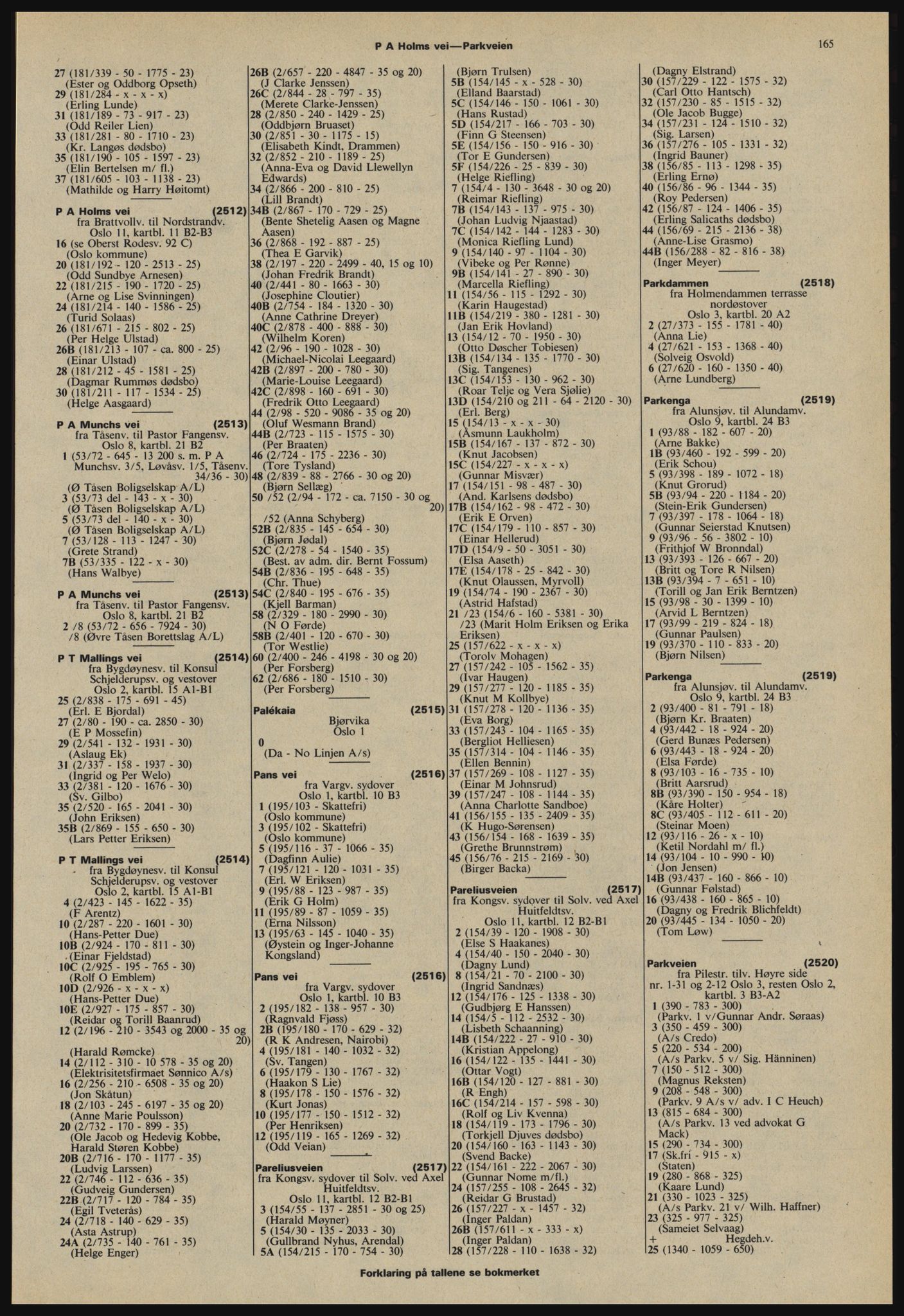 Kristiania/Oslo adressebok, PUBL/-, 1978-1979, s. 165