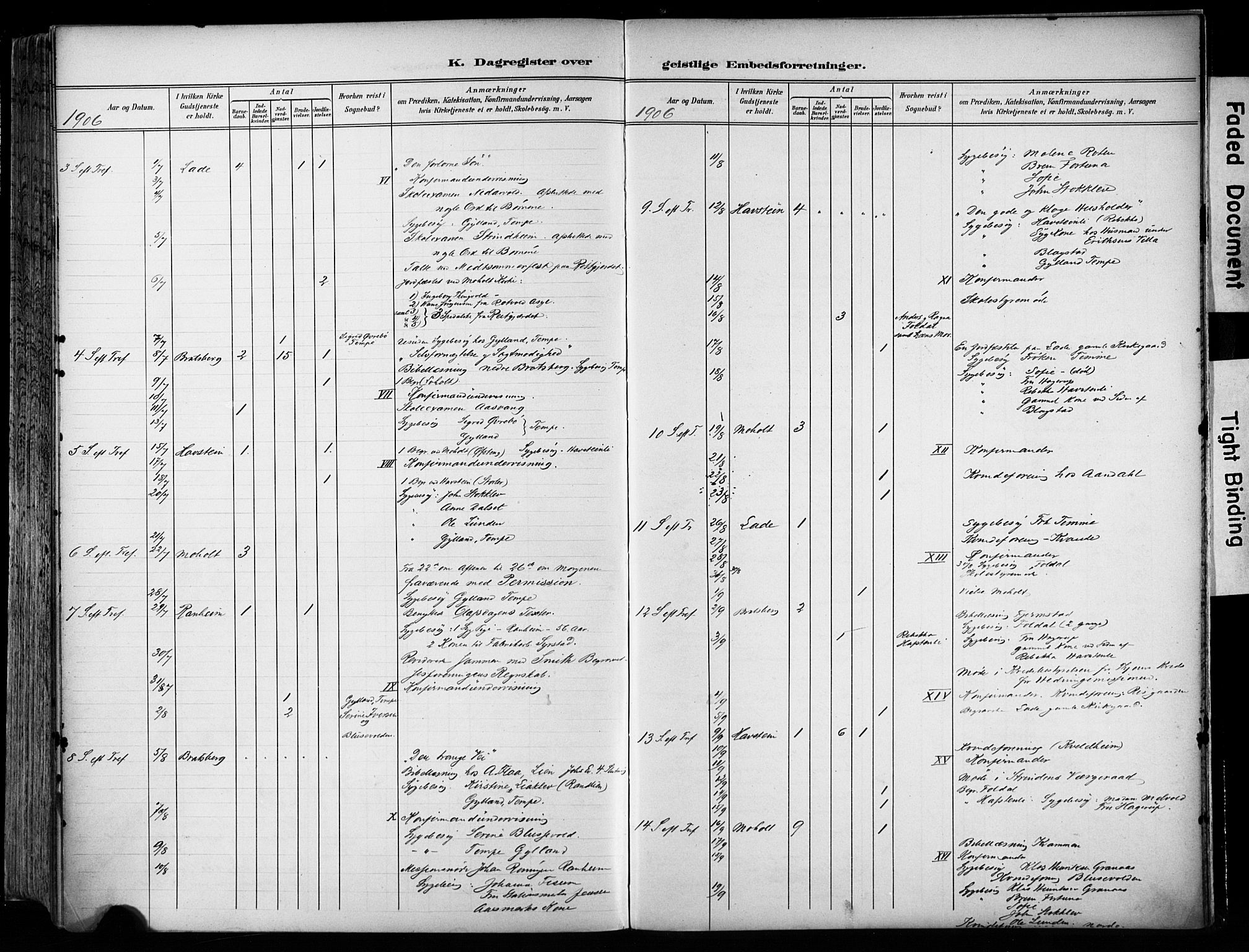 Ministerialprotokoller, klokkerbøker og fødselsregistre - Sør-Trøndelag, SAT/A-1456/606/L0301: Ministerialbok nr. 606A16, 1894-1907