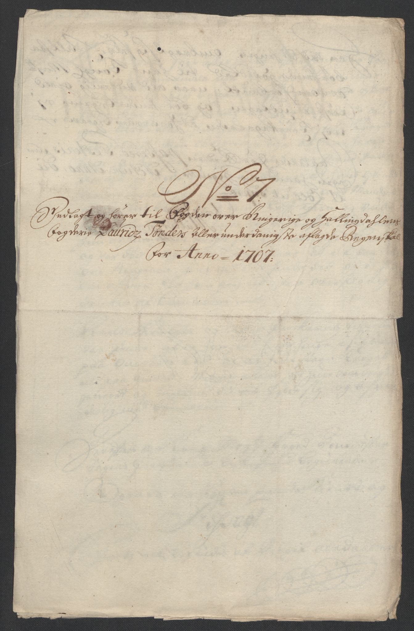 Rentekammeret inntil 1814, Reviderte regnskaper, Fogderegnskap, RA/EA-4092/R22/L1466: Fogderegnskap Ringerike, Hallingdal og Buskerud, 1707, s. 180