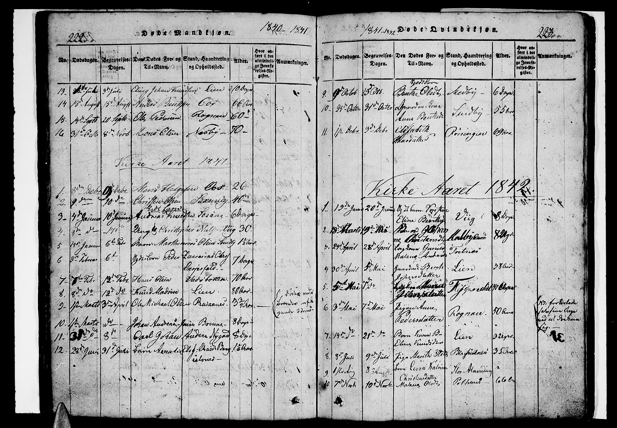 Ministerialprotokoller, klokkerbøker og fødselsregistre - Nordland, SAT/A-1459/847/L0676: Klokkerbok nr. 847C04, 1821-1853, s. 222-223