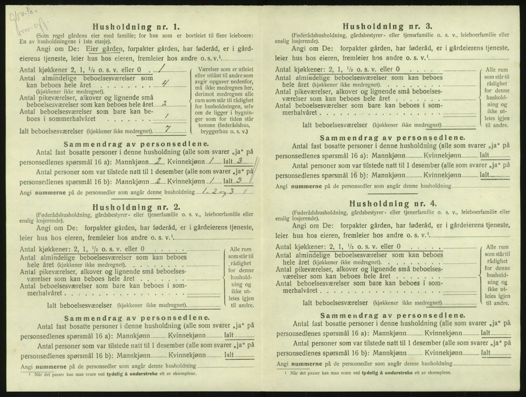 SAK, Folketelling 1920 for 1011 Randesund herred, 1920, s. 71