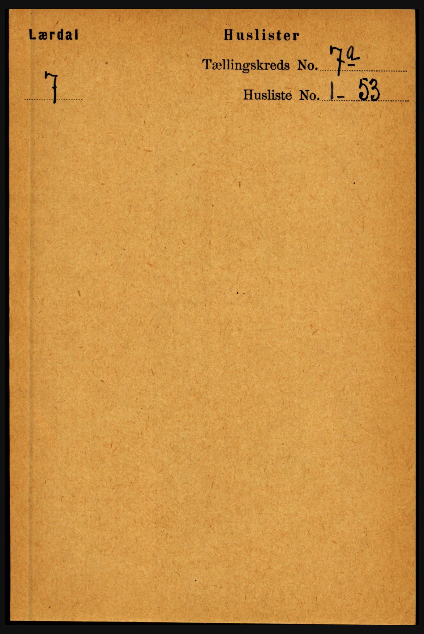 RA, Folketelling 1891 for 1422 Lærdal herred, 1891, s. 748