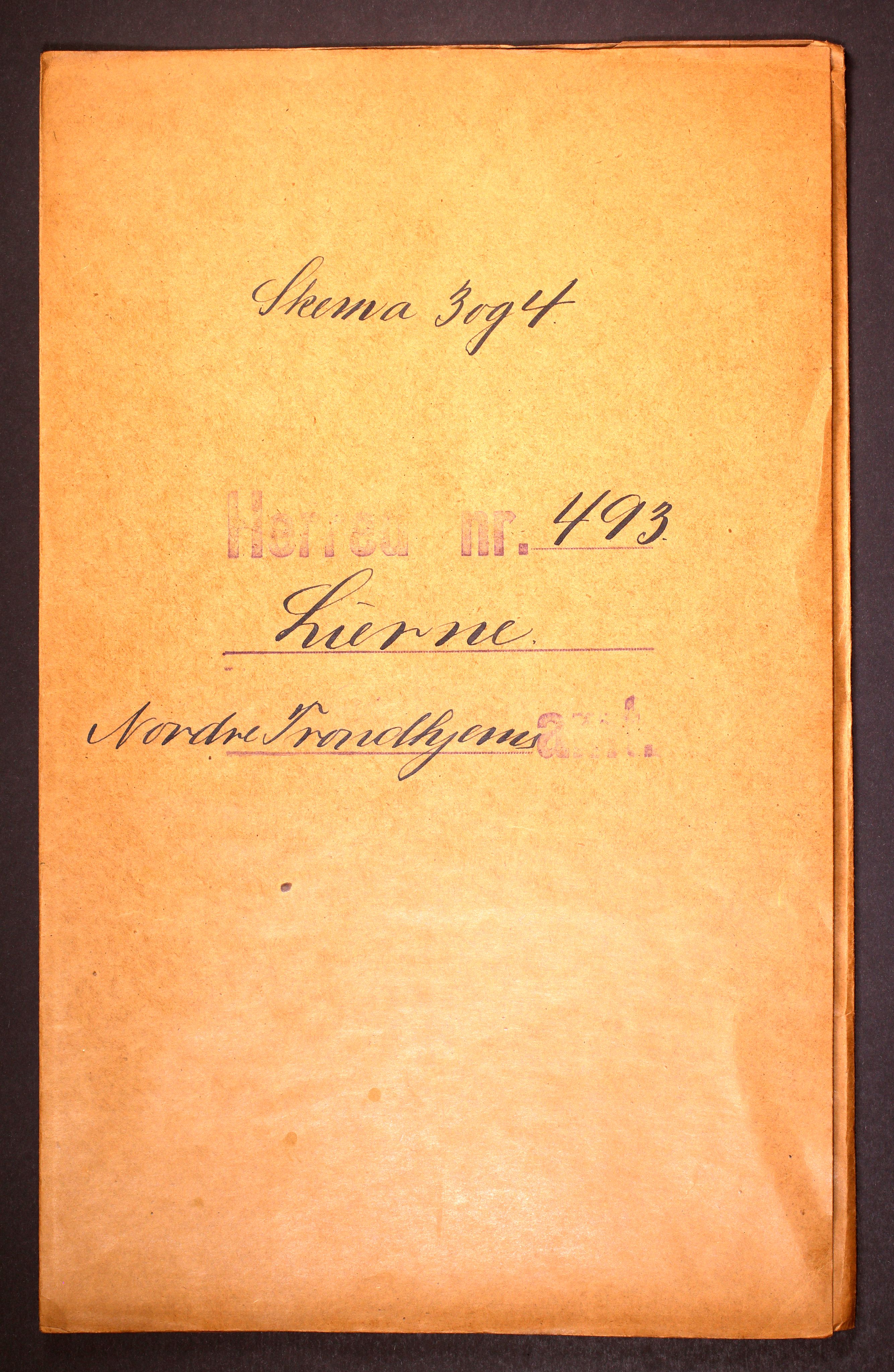 RA, Folketelling 1910 for 1737 Lierne herred, 1910, s. 1