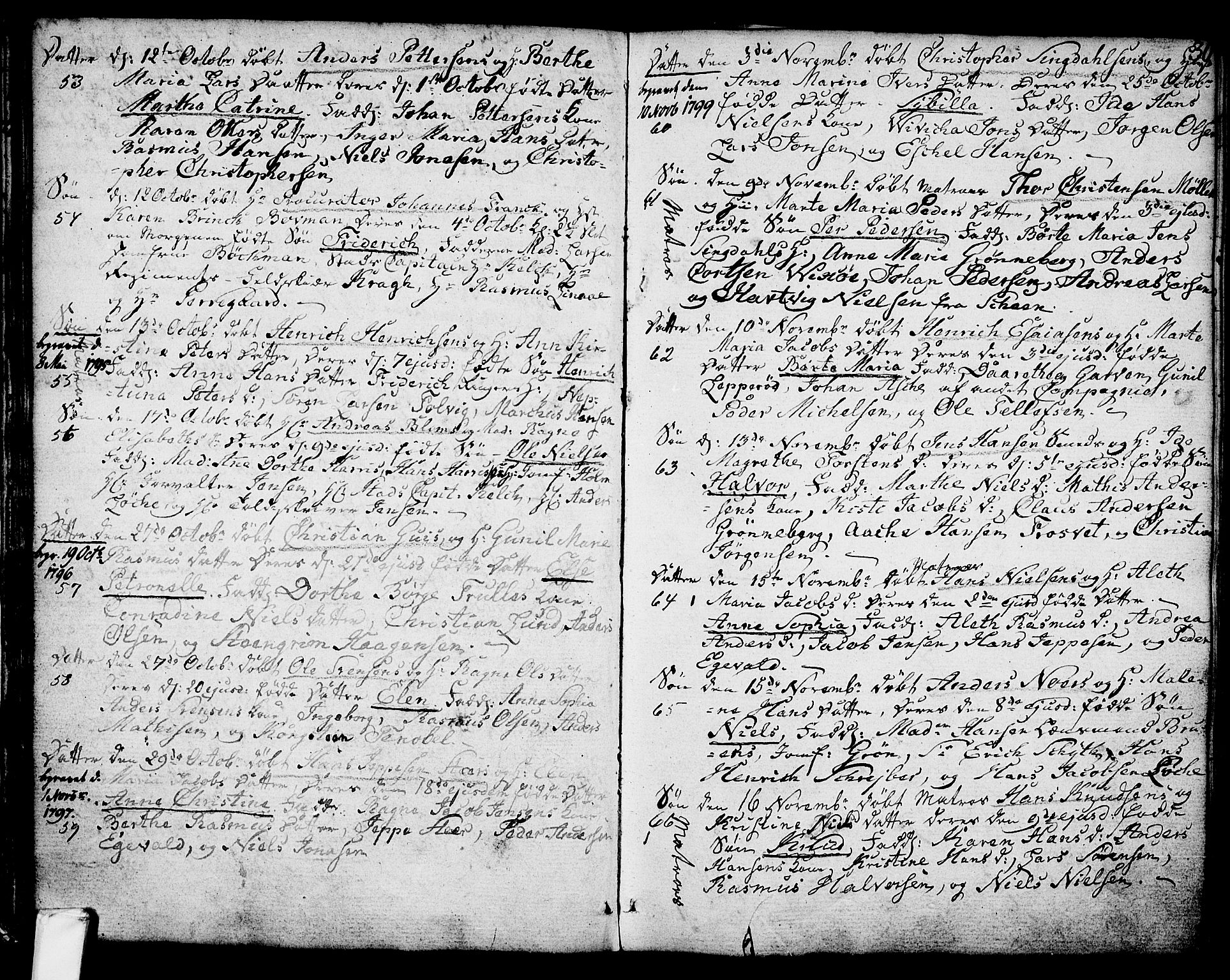 Larvik kirkebøker, AV/SAKO-A-352/G/Ga/L0001: Klokkerbok nr. I 1, 1785-1807, s. 30