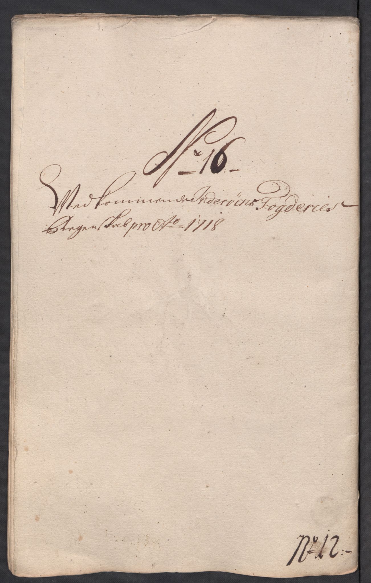 Rentekammeret inntil 1814, Reviderte regnskaper, Fogderegnskap, AV/RA-EA-4092/R63/L4326: Fogderegnskap Inderøy, 1718, s. 207