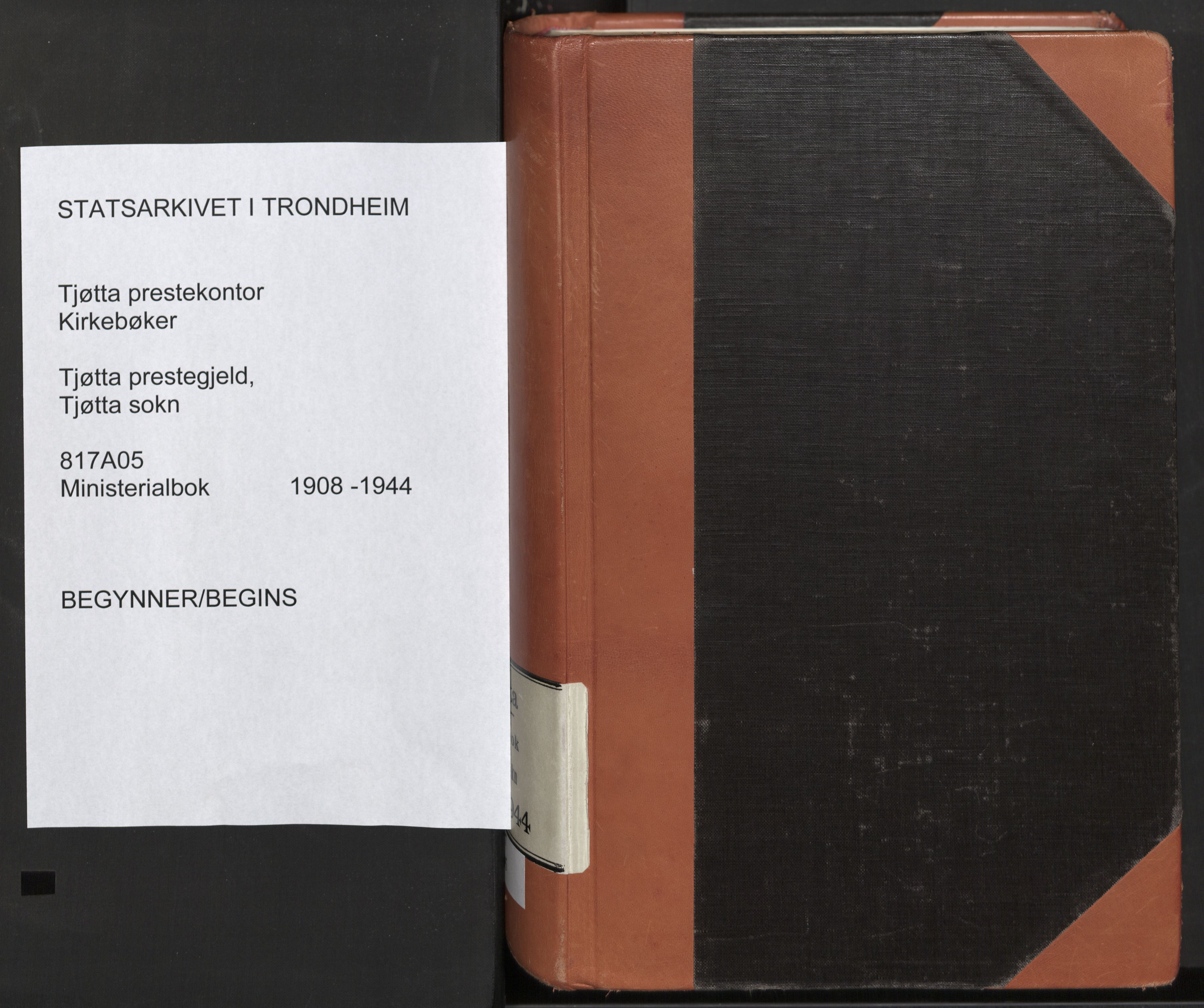 Ministerialprotokoller, klokkerbøker og fødselsregistre - Nordland, SAT/A-1459/817/L0265: Ministerialbok nr. 817A05, 1908-1944