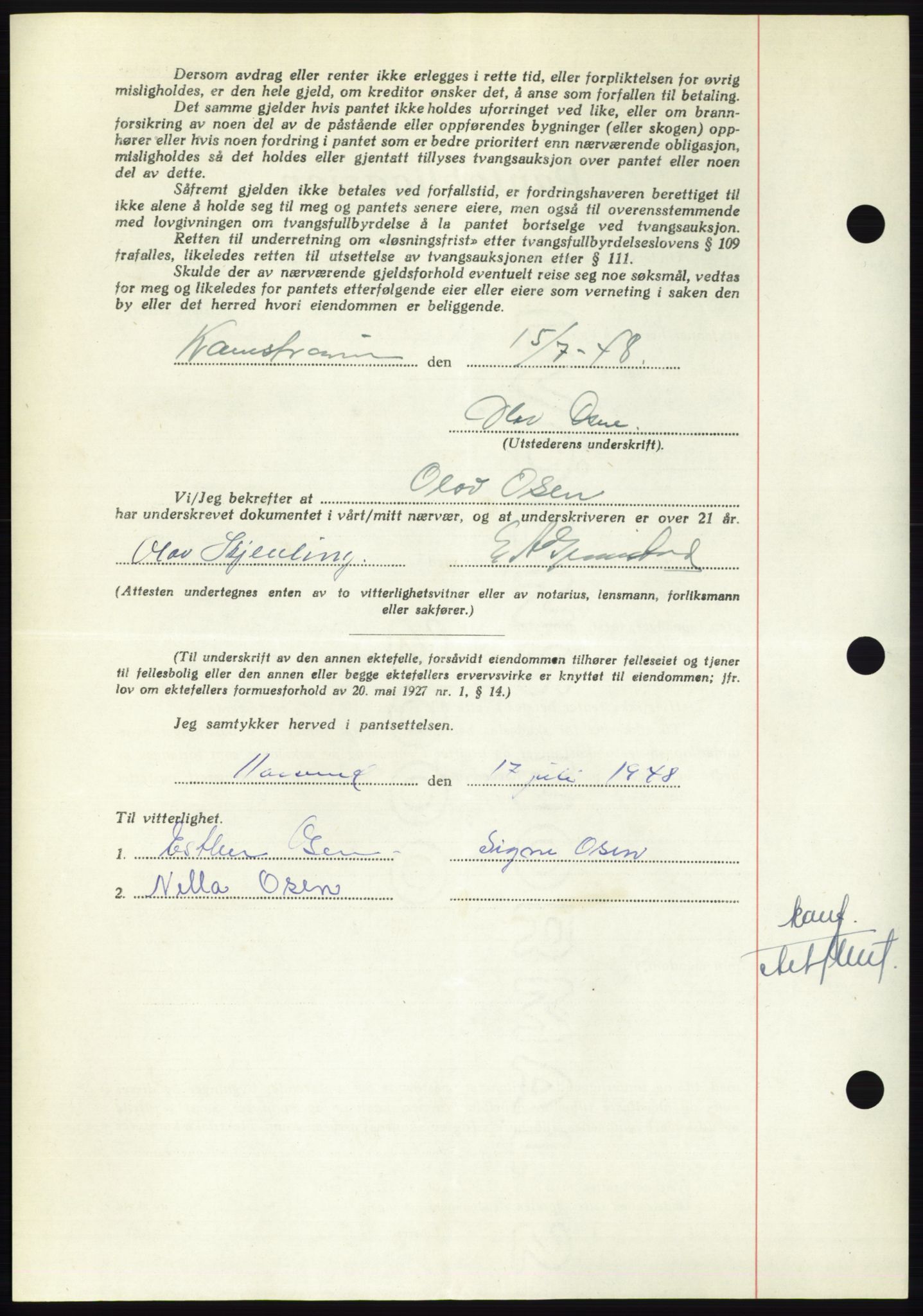 Nordmøre sorenskriveri, AV/SAT-A-4132/1/2/2Ca: Pantebok nr. B99, 1948-1948, Dagboknr: 2538/1948