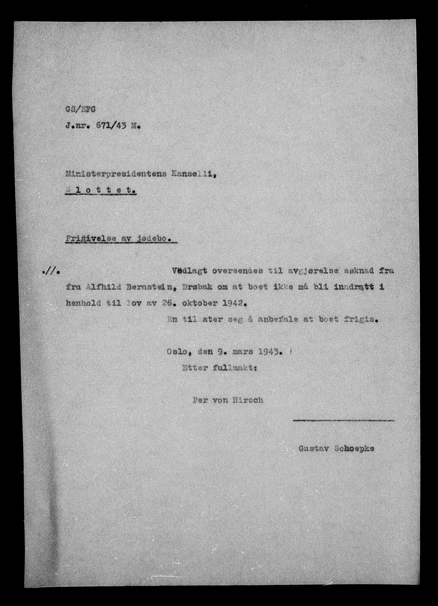 Justisdepartementet, Tilbakeføringskontoret for inndratte formuer, RA/S-1564/H/Hc/Hcc/L0922: --, 1945-1947, s. 329