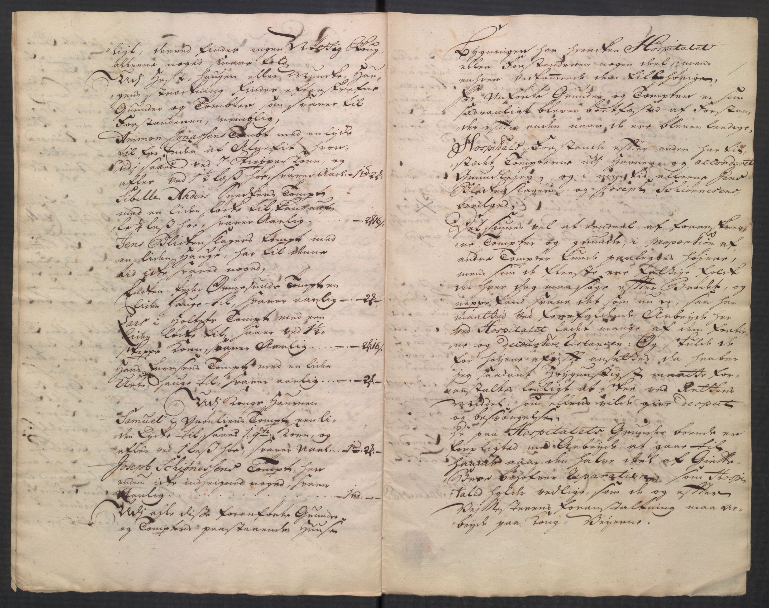 Oslo stiftsdireksjon, AV/SAO-A-11085/K/Kb/L0003/0002: Oslo Hospital / Auksjoner over Hospitalets eiendommer: Forpaktningen av plasser, tomter m.v., 1736-1737, s. 8