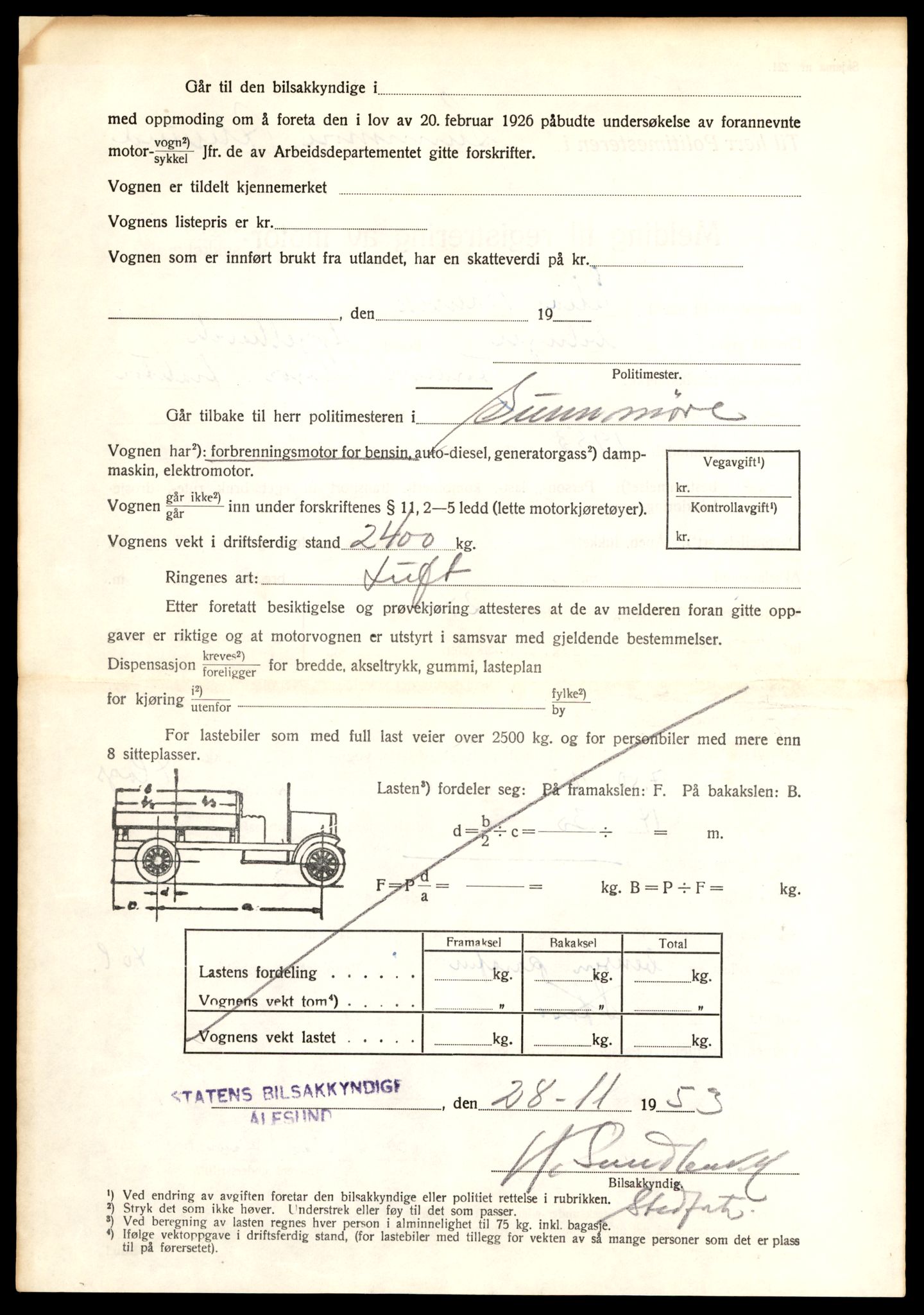 Møre og Romsdal vegkontor - Ålesund trafikkstasjon, AV/SAT-A-4099/F/Fe/L0033: Registreringskort for kjøretøy T 12151 - T 12474, 1927-1998, s. 3320