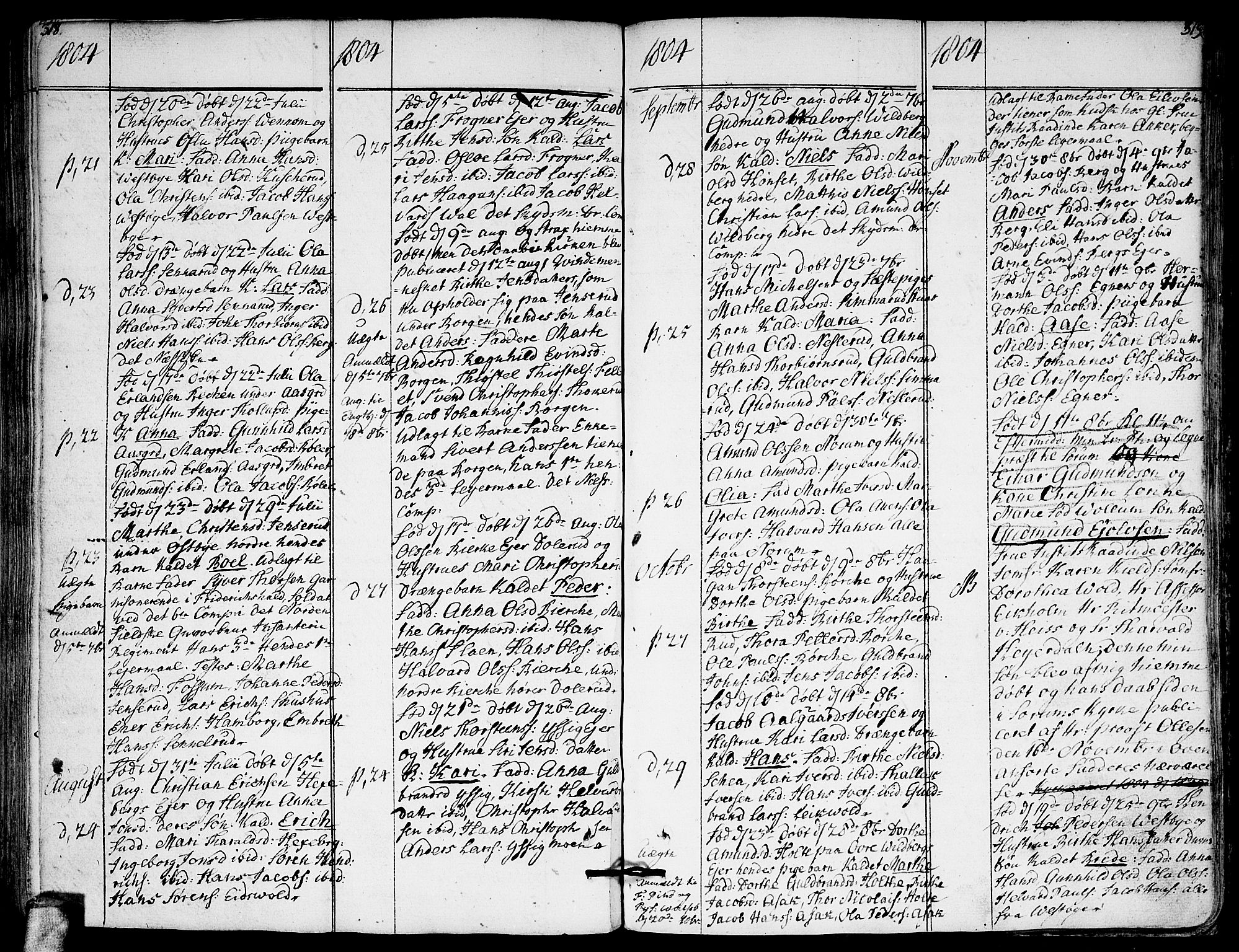 Sørum prestekontor Kirkebøker, SAO/A-10303/F/Fa/L0002: Ministerialbok nr. I 2, 1759-1814, s. 318-319
