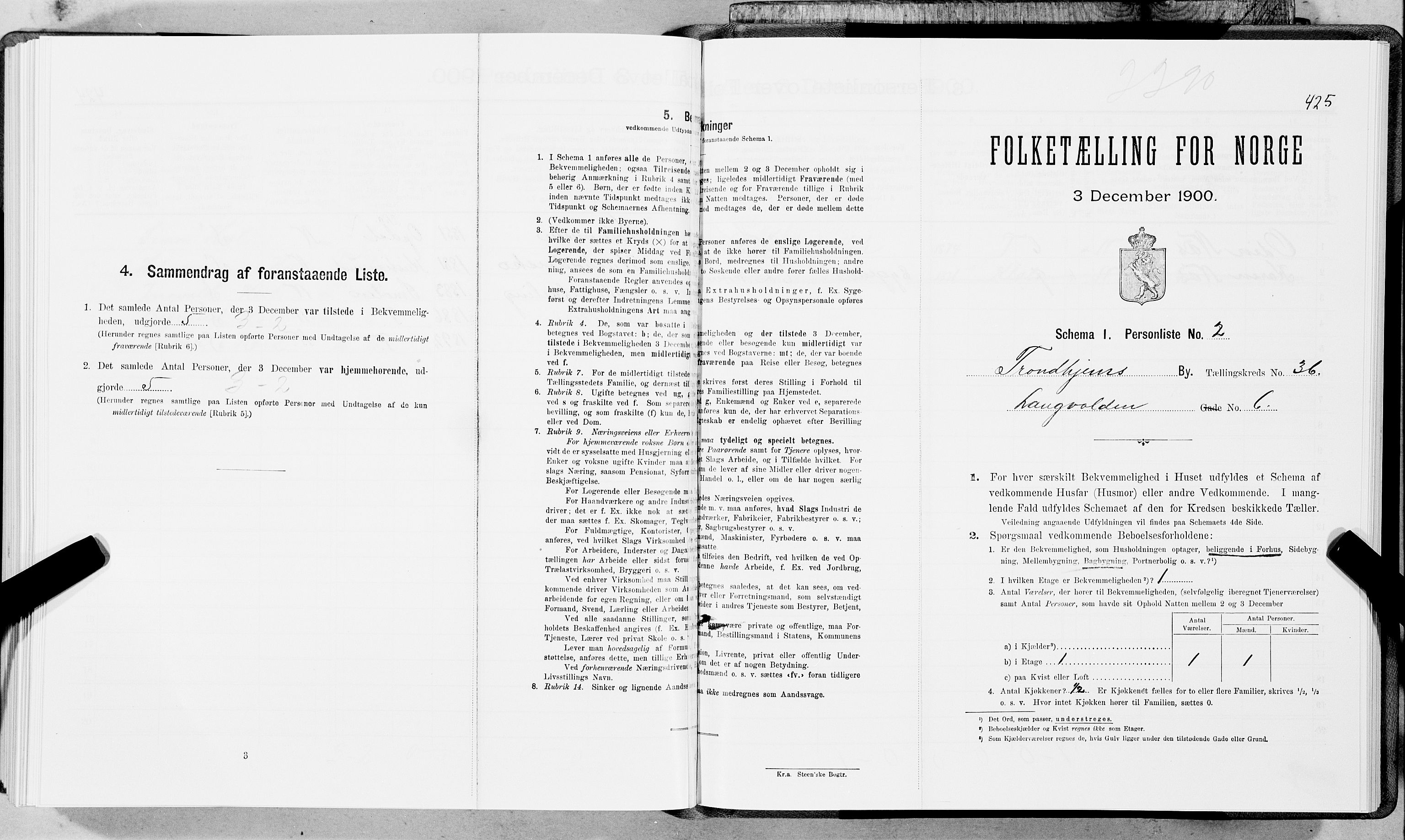 SAT, Folketelling 1900 for 1601 Trondheim kjøpstad, 1900, s. 6192
