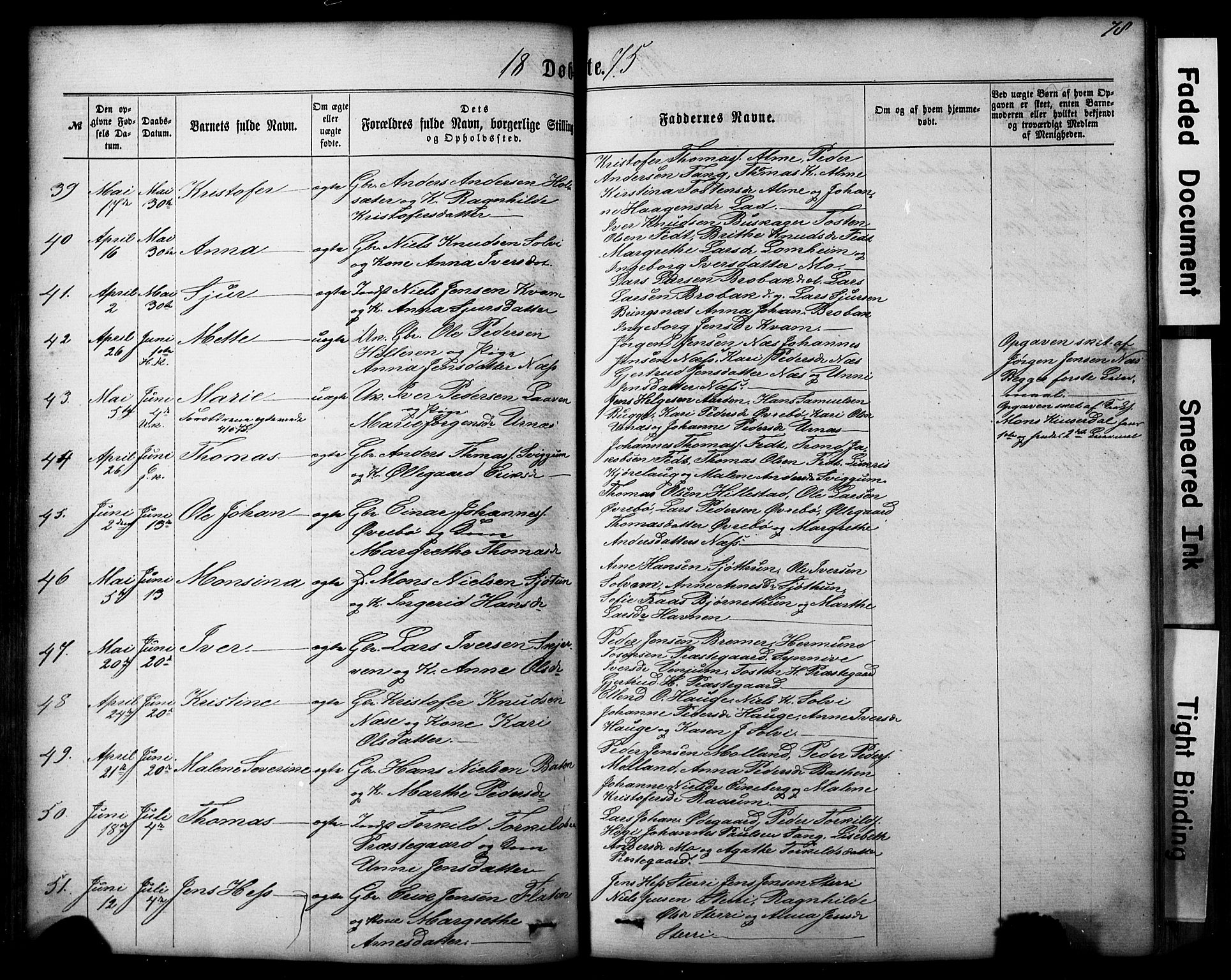 Hafslo sokneprestembete, AV/SAB-A-80301/H/Hab/Haba/L0001: Klokkerbok nr. A 1, 1866-1908, s. 78