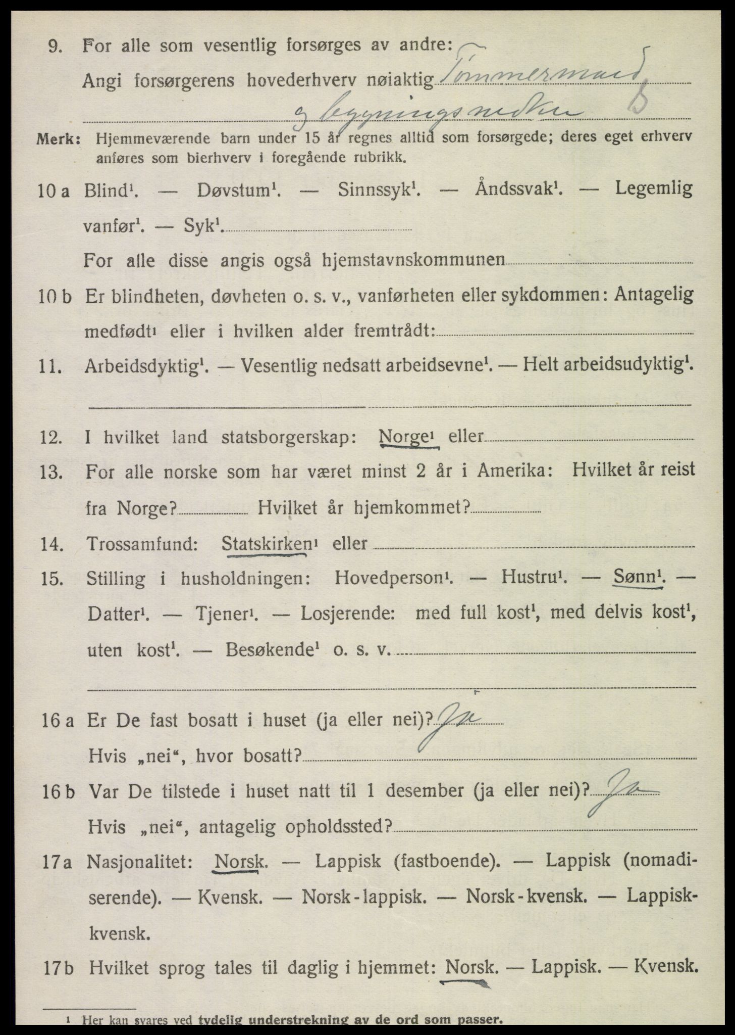 SAT, Folketelling 1920 for 1753 Foldereid herred, 1920, s. 1217