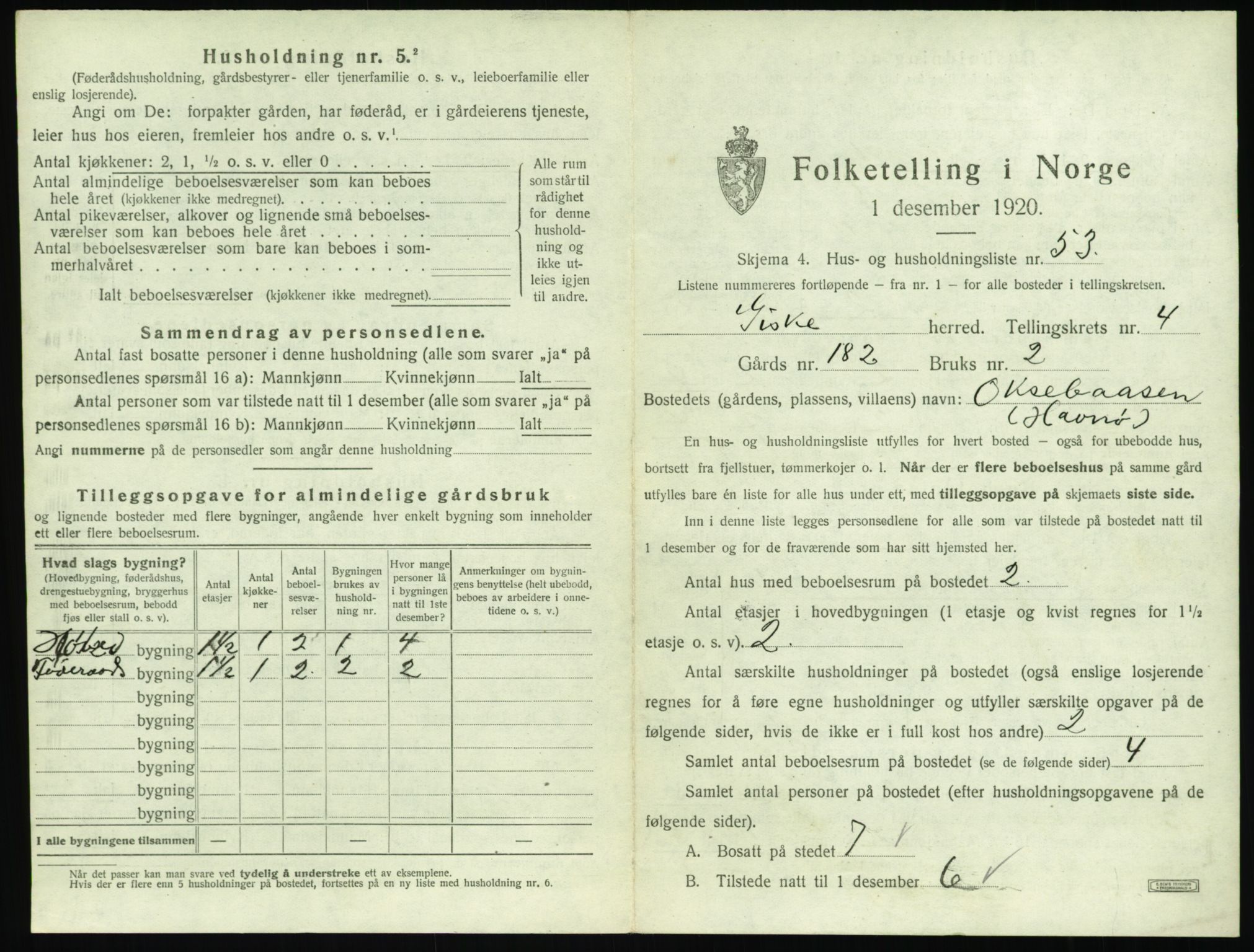 SAT, Folketelling 1920 for 1532 Giske herred, 1920, s. 390