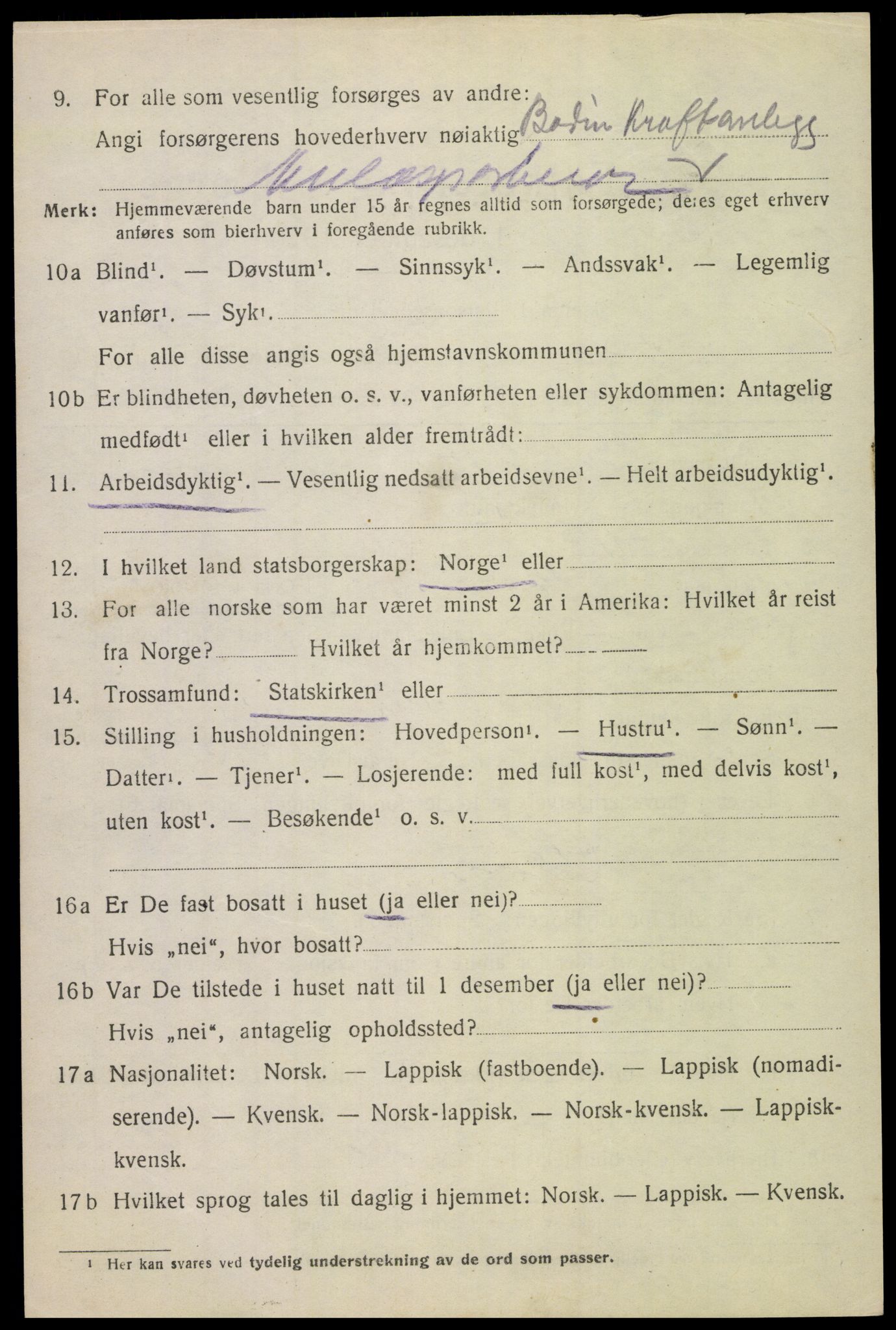 SAT, Folketelling 1920 for 1843 Bodin herred, 1920, s. 9573