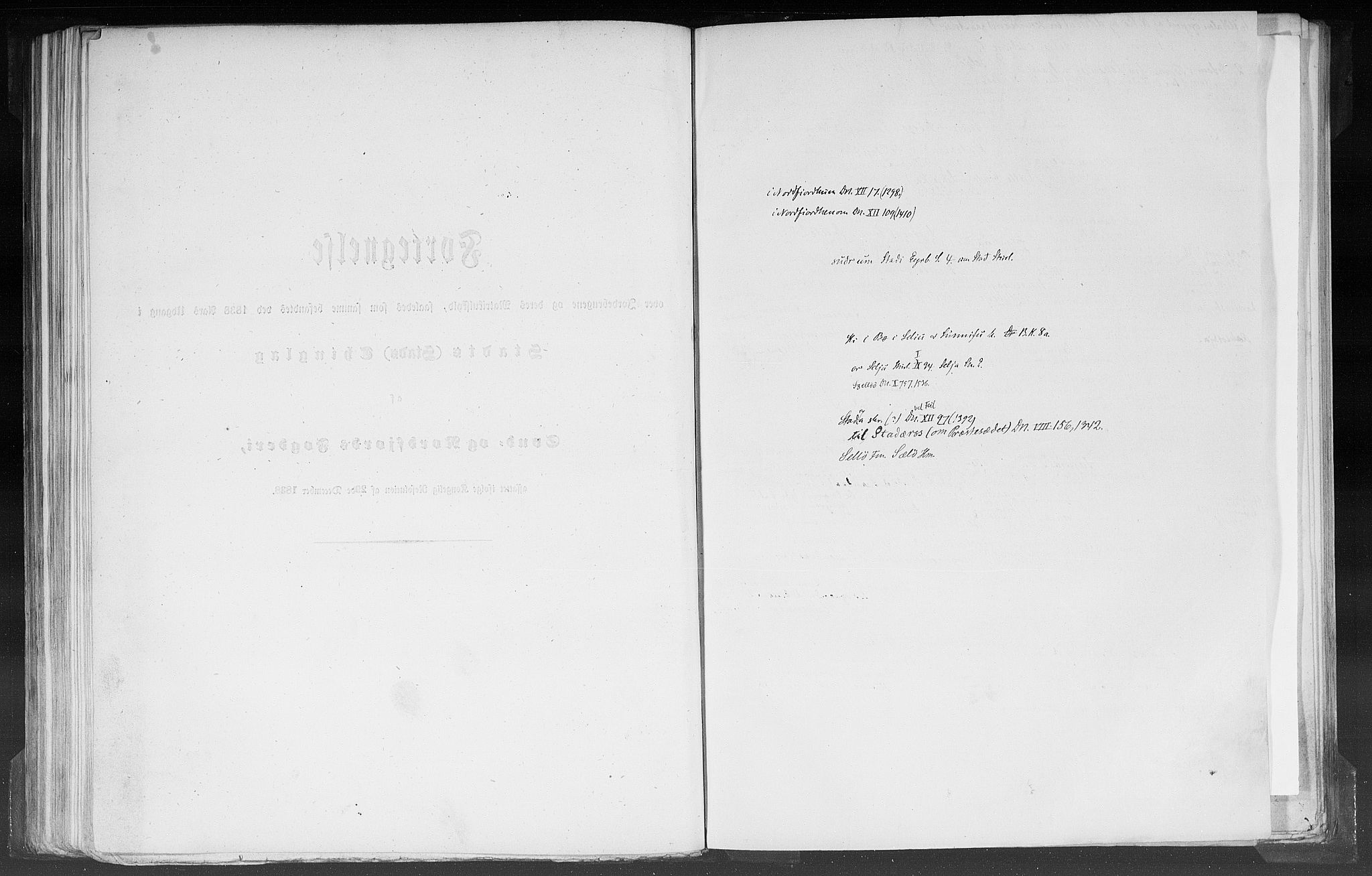 Rygh, RA/PA-0034/F/Fb/L0012: Matrikkelen for 1838 - Nordre Bergenhus amt (Sogn og Fjordane fylke), 1838