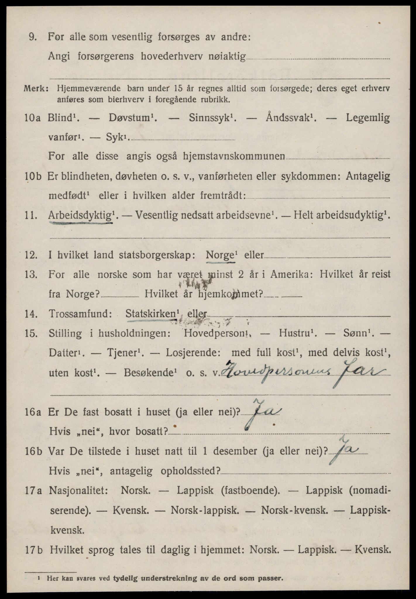 SAT, Folketelling 1920 for 1630 Å herred, 1920, s. 2347