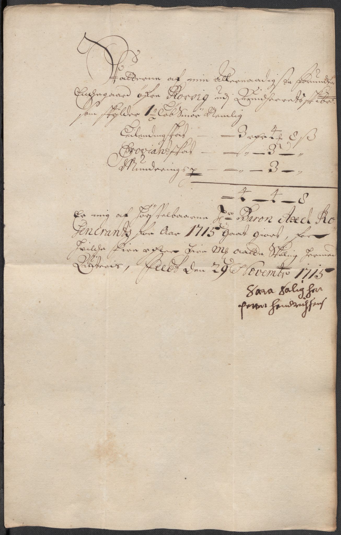 Rentekammeret inntil 1814, Reviderte regnskaper, Fogderegnskap, RA/EA-4092/R49/L3139: Fogderegnskap Rosendal Baroni, 1715-1717, s. 53