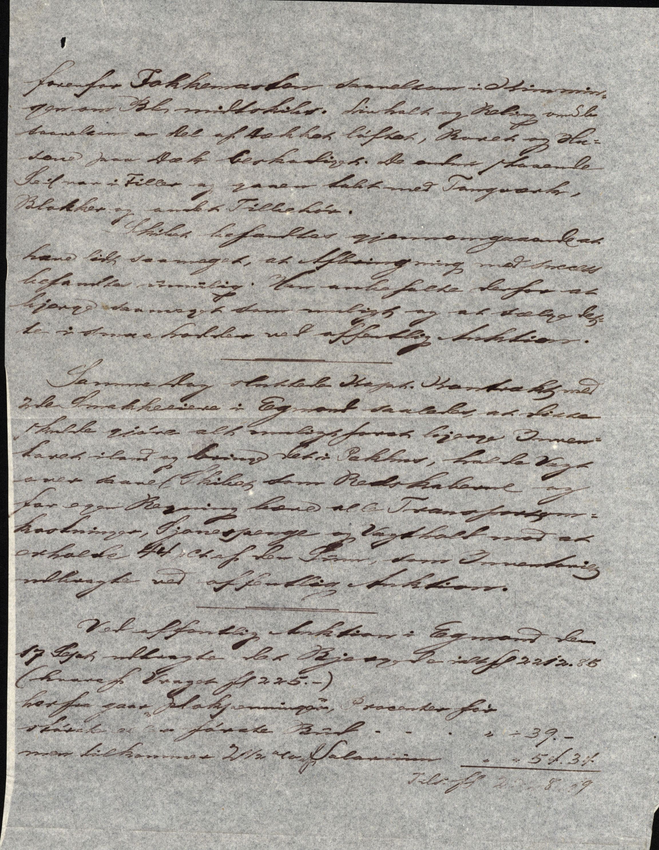 Pa 63 - Østlandske skibsassuranceforening, VEMU/A-1079/G/Ga/L0017/0002: Havaridokumenter / St. Lawrence, Frank, Souvenir, Sokrates, Augwald, 1884, s. 51