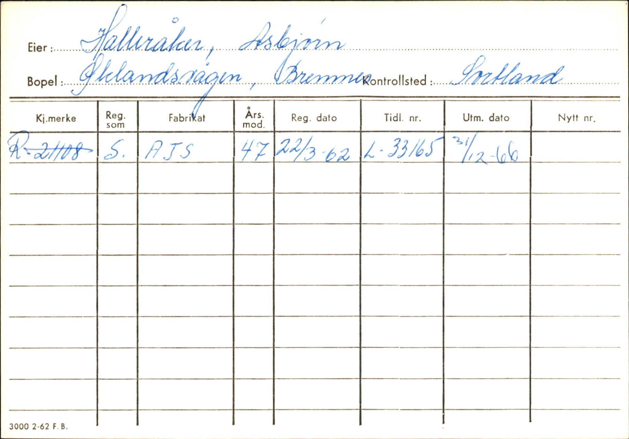 Statens vegvesen, Hordaland vegkontor, AV/SAB-A-5201/2/Ha/L0018: R-eierkort H, 1920-1971, s. 186