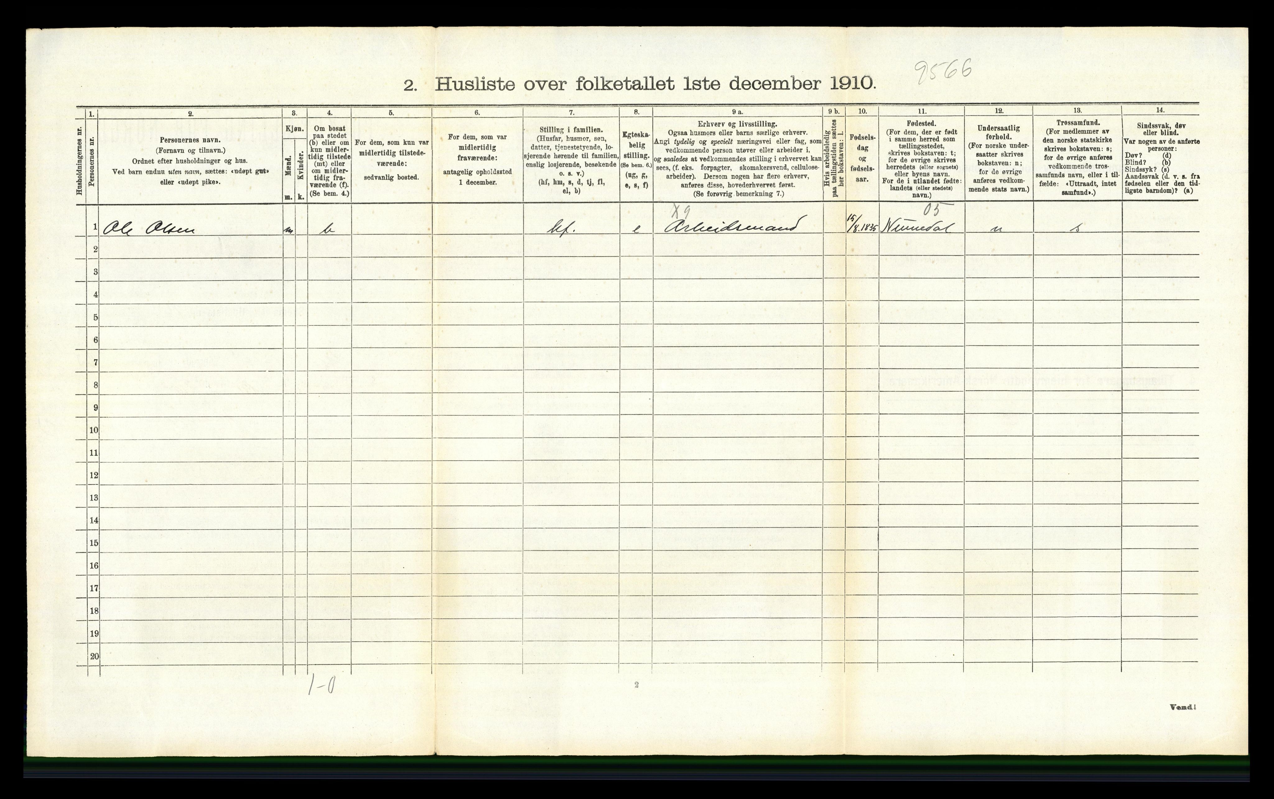 RA, Folketelling 1910 for 0623 Modum herred, 1910, s. 3571