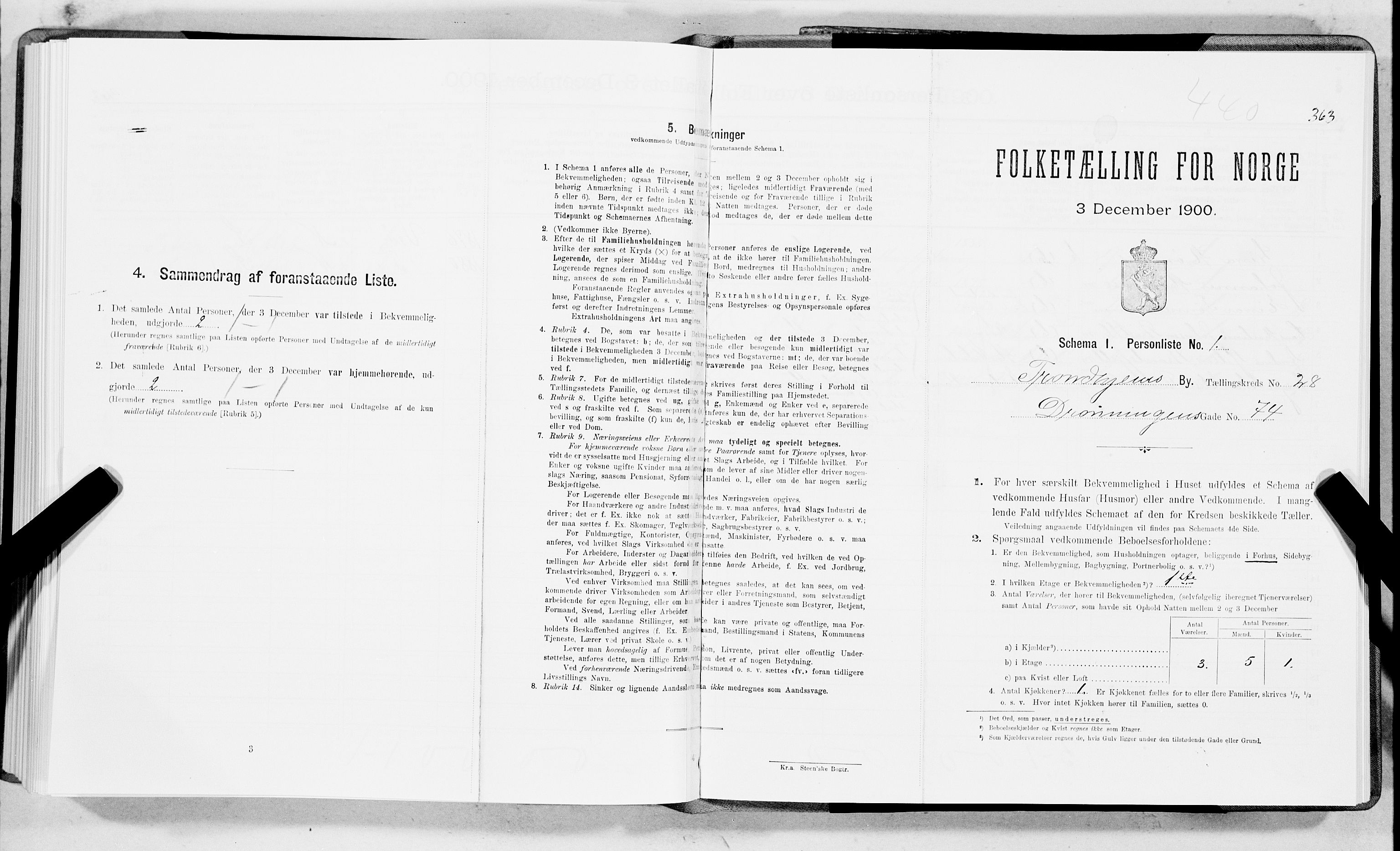 SAT, Folketelling 1900 for 1601 Trondheim kjøpstad, 1900, s. 4371