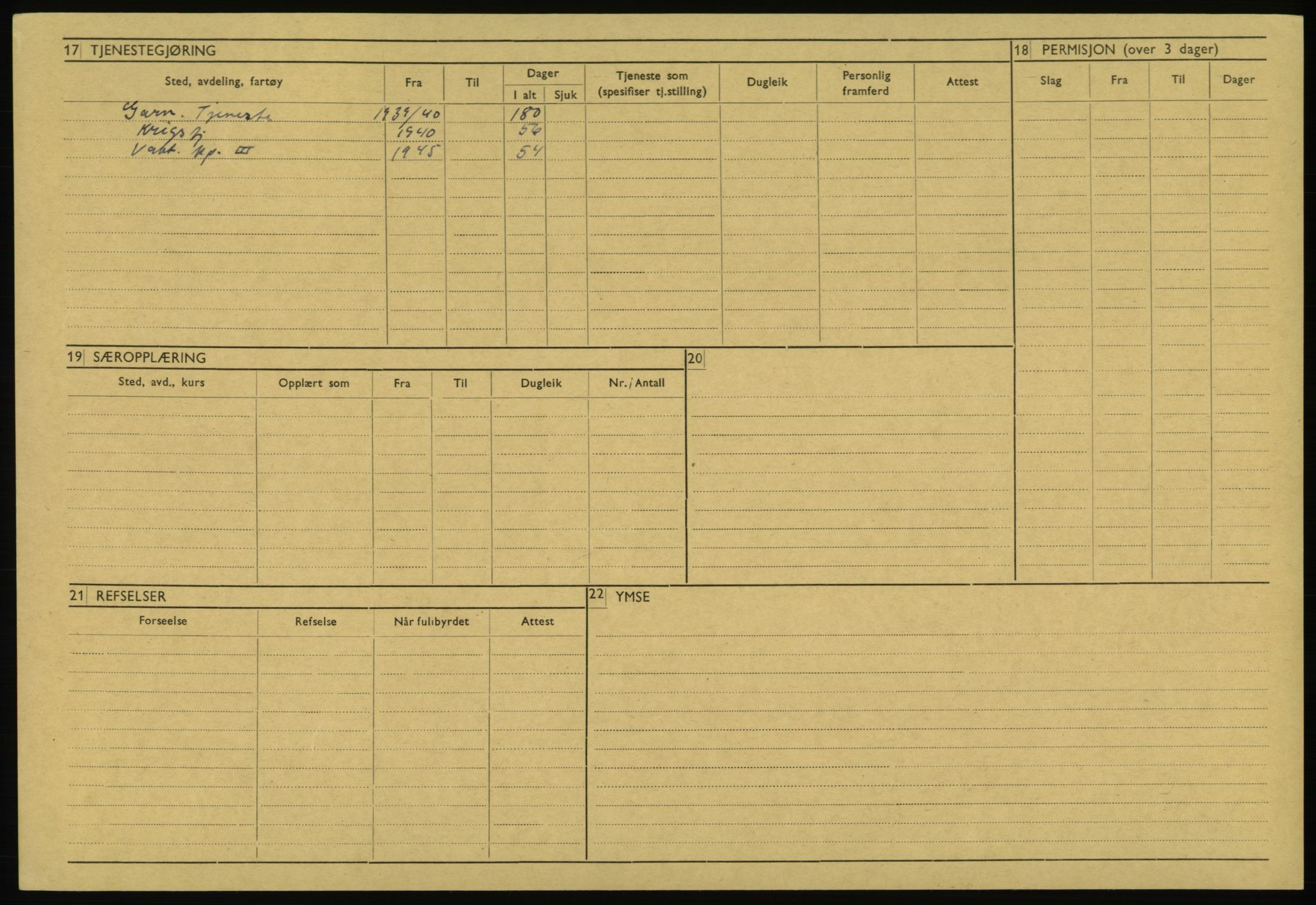 Forsvaret, Troms infanteriregiment nr. 16, AV/RA-RAFA-3146/P/Pa/L0023: Rulleblad for regimentets menige mannskaper, årsklasse 1939, 1939, s. 268