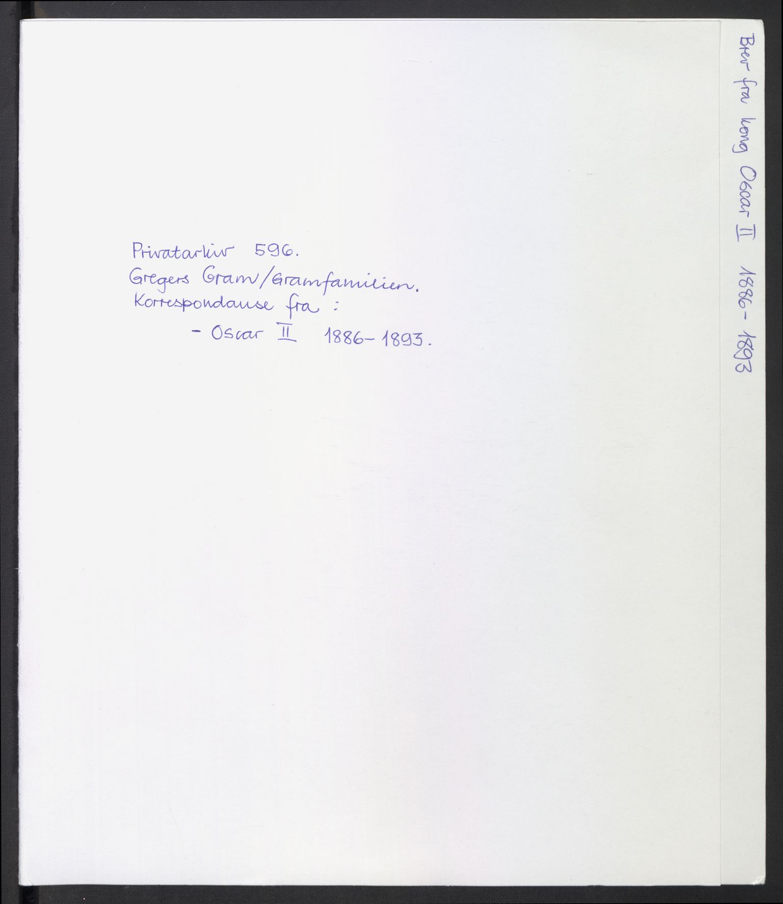 Gramfamilien/Gregers Gram, AV/RA-PA-0596/F/L0001: --, 1877-1924, s. 8