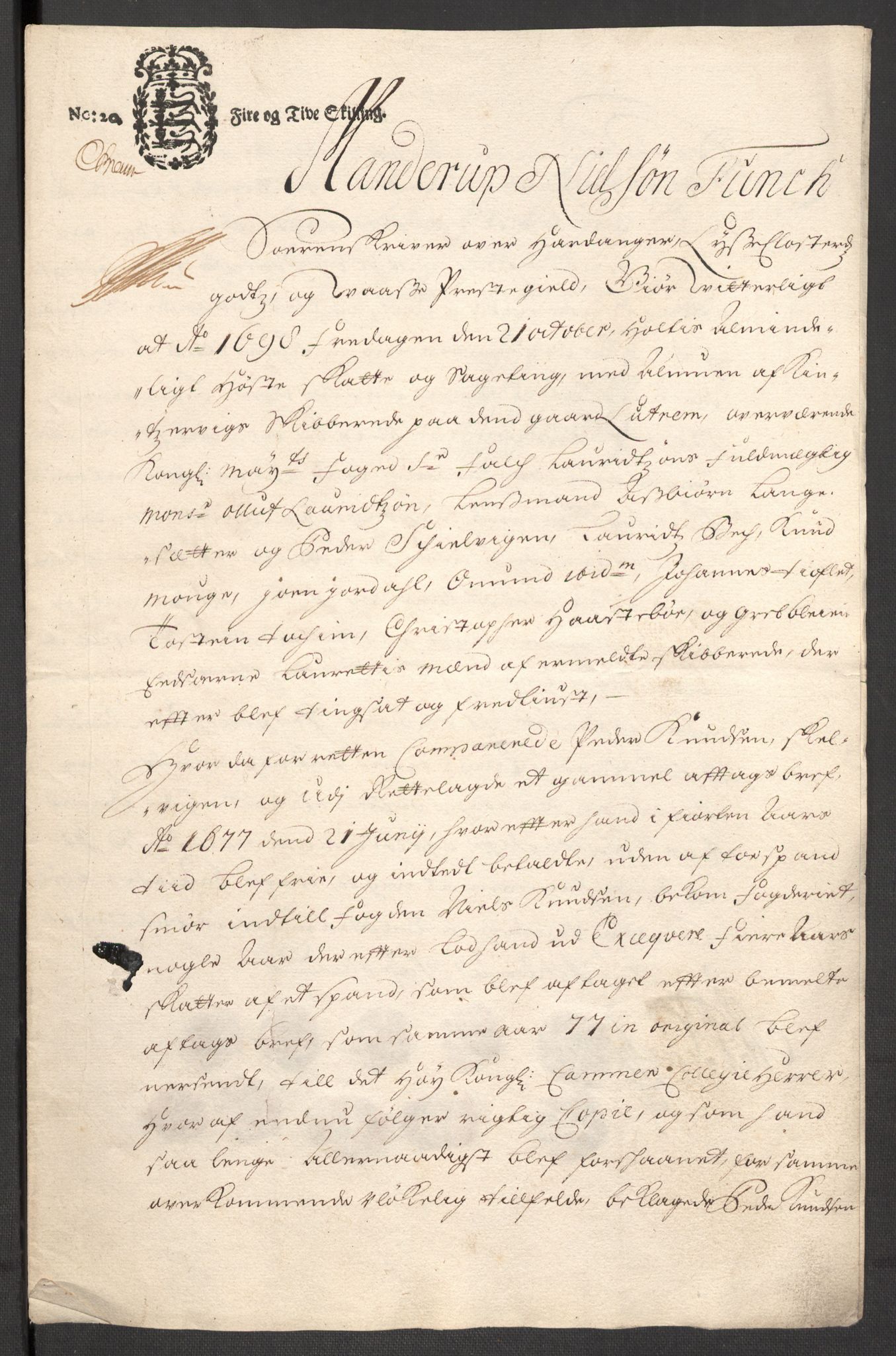 Rentekammeret inntil 1814, Reviderte regnskaper, Fogderegnskap, RA/EA-4092/R48/L2977: Fogderegnskap Sunnhordland og Hardanger, 1697-1698, s. 451