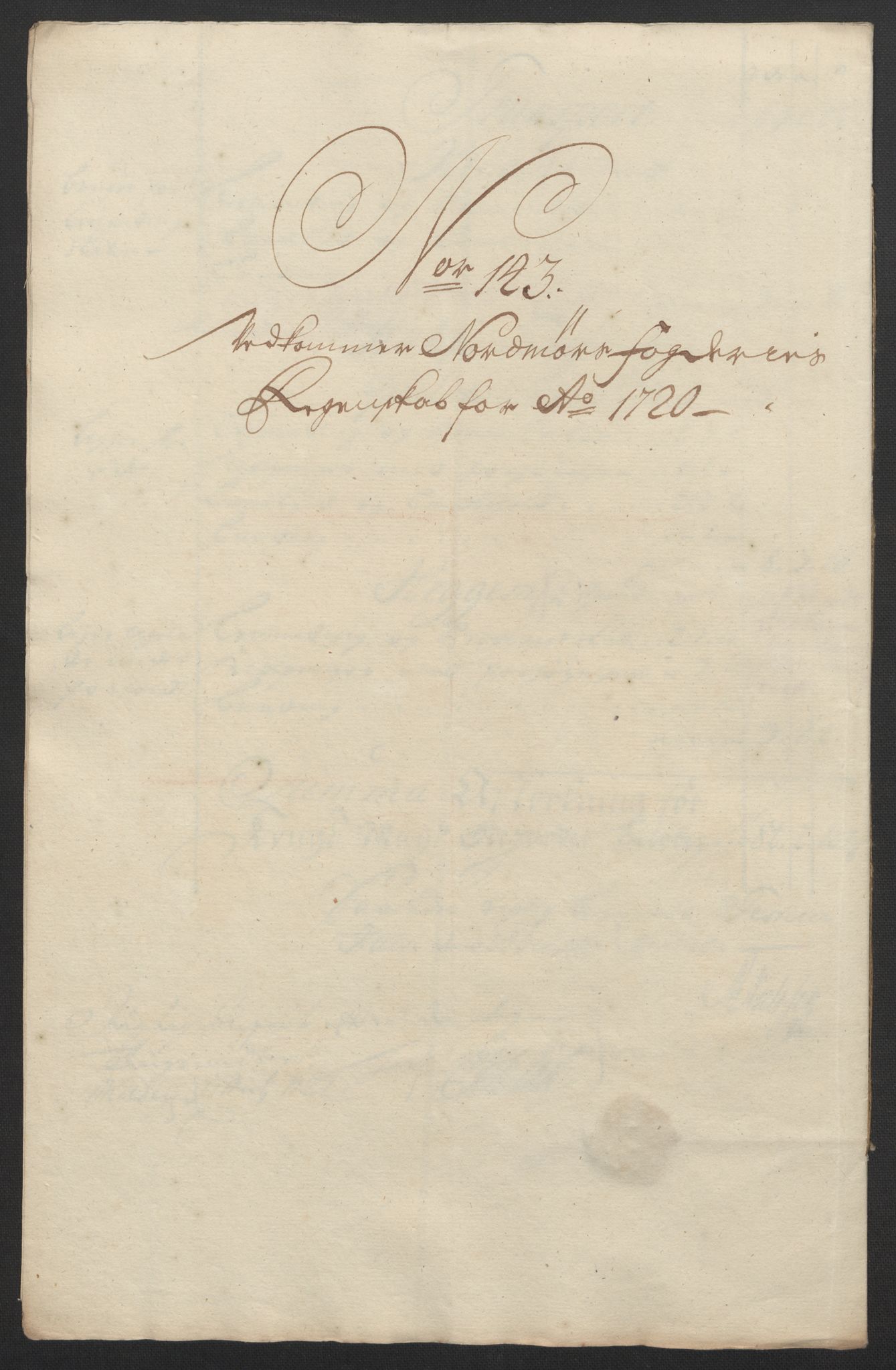 Rentekammeret inntil 1814, Reviderte regnskaper, Fogderegnskap, RA/EA-4092/R56/L3753: Fogderegnskap Nordmøre, 1720, s. 499