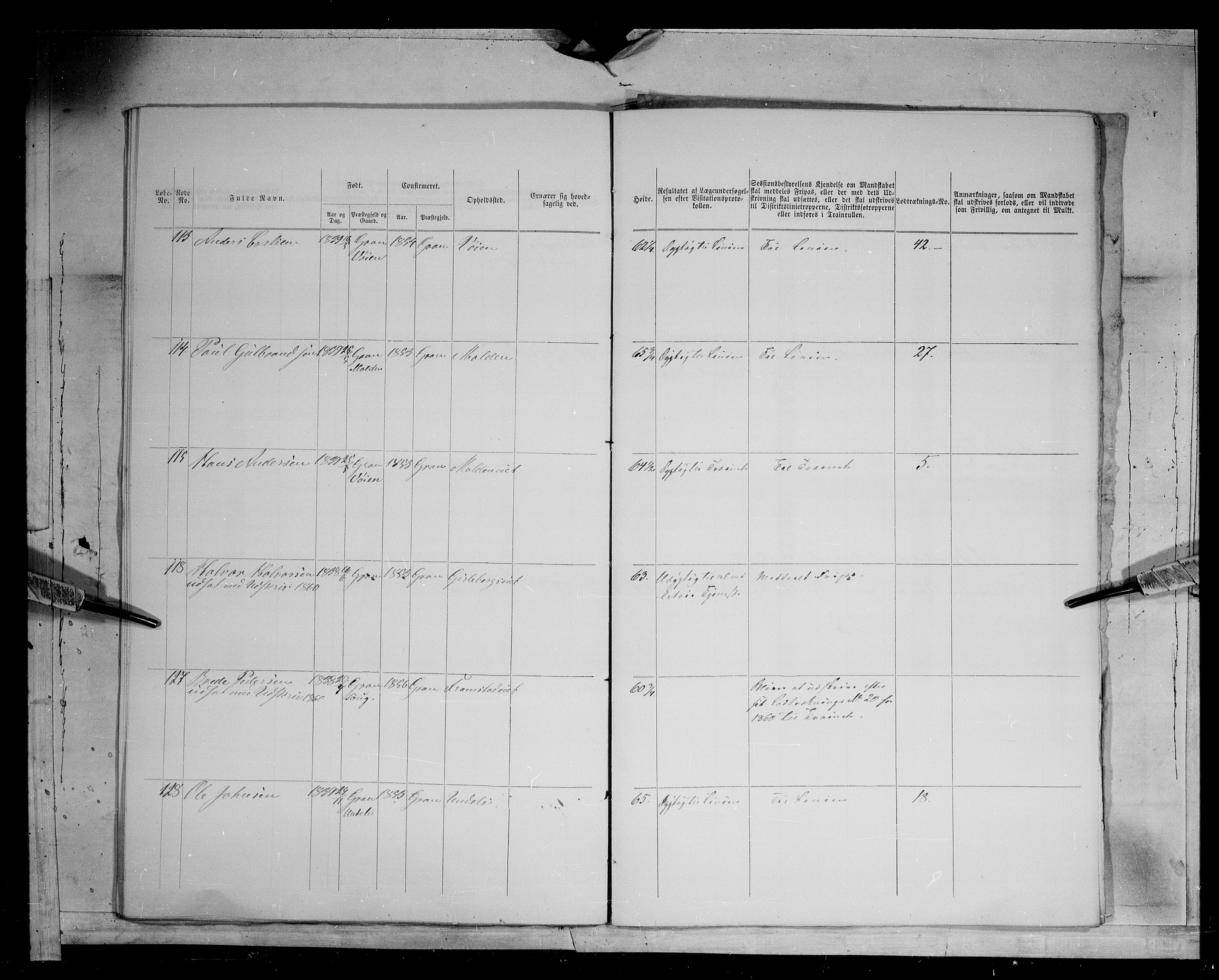 Fylkesmannen i Oppland, AV/SAH-FYO-002/1/K/Kg/L1166: Gran og Jevnaker, 1860-1879, s. 8553
