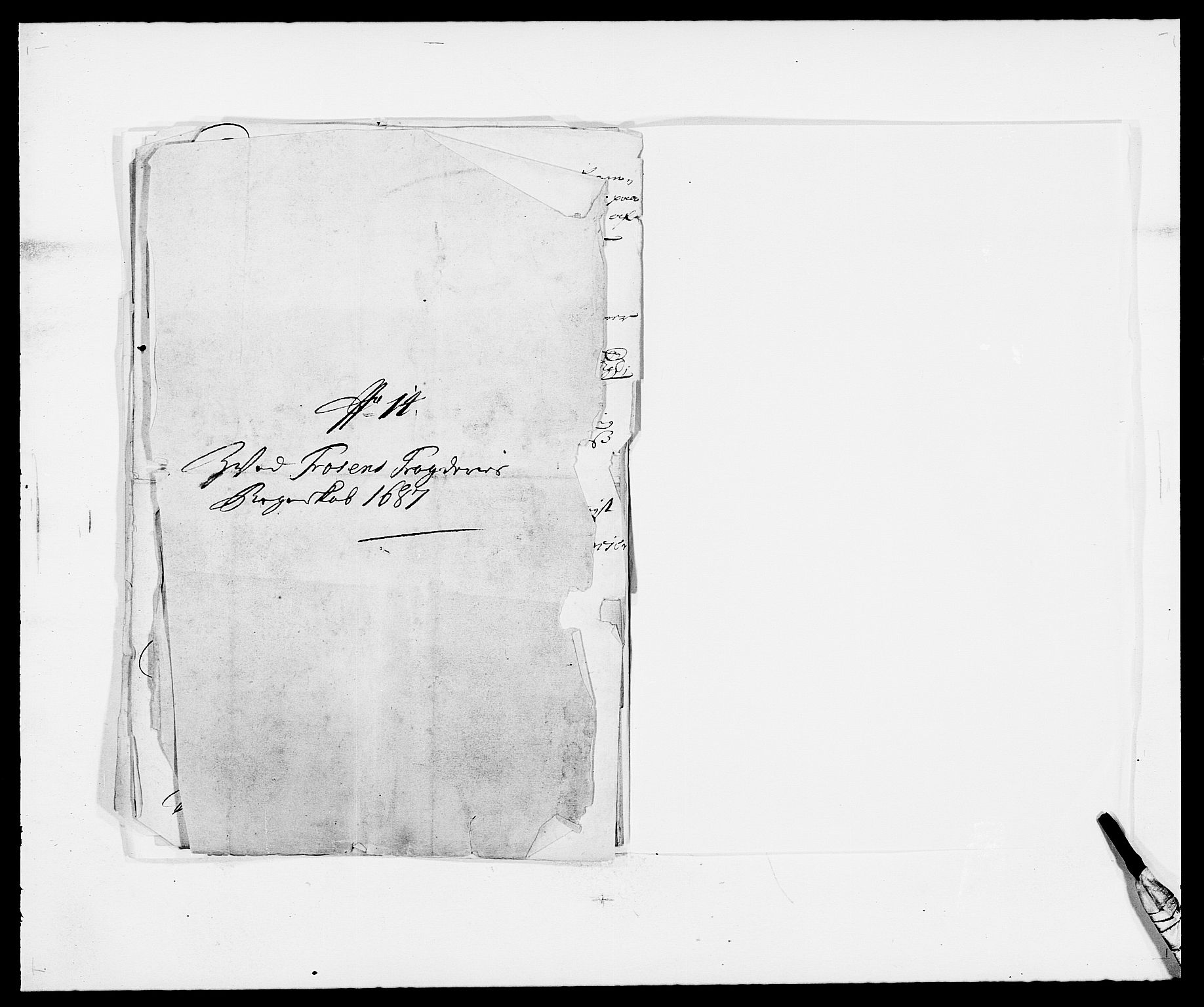 Rentekammeret inntil 1814, Reviderte regnskaper, Fogderegnskap, AV/RA-EA-4092/R57/L3845: Fogderegnskap Fosen, 1687, s. 219