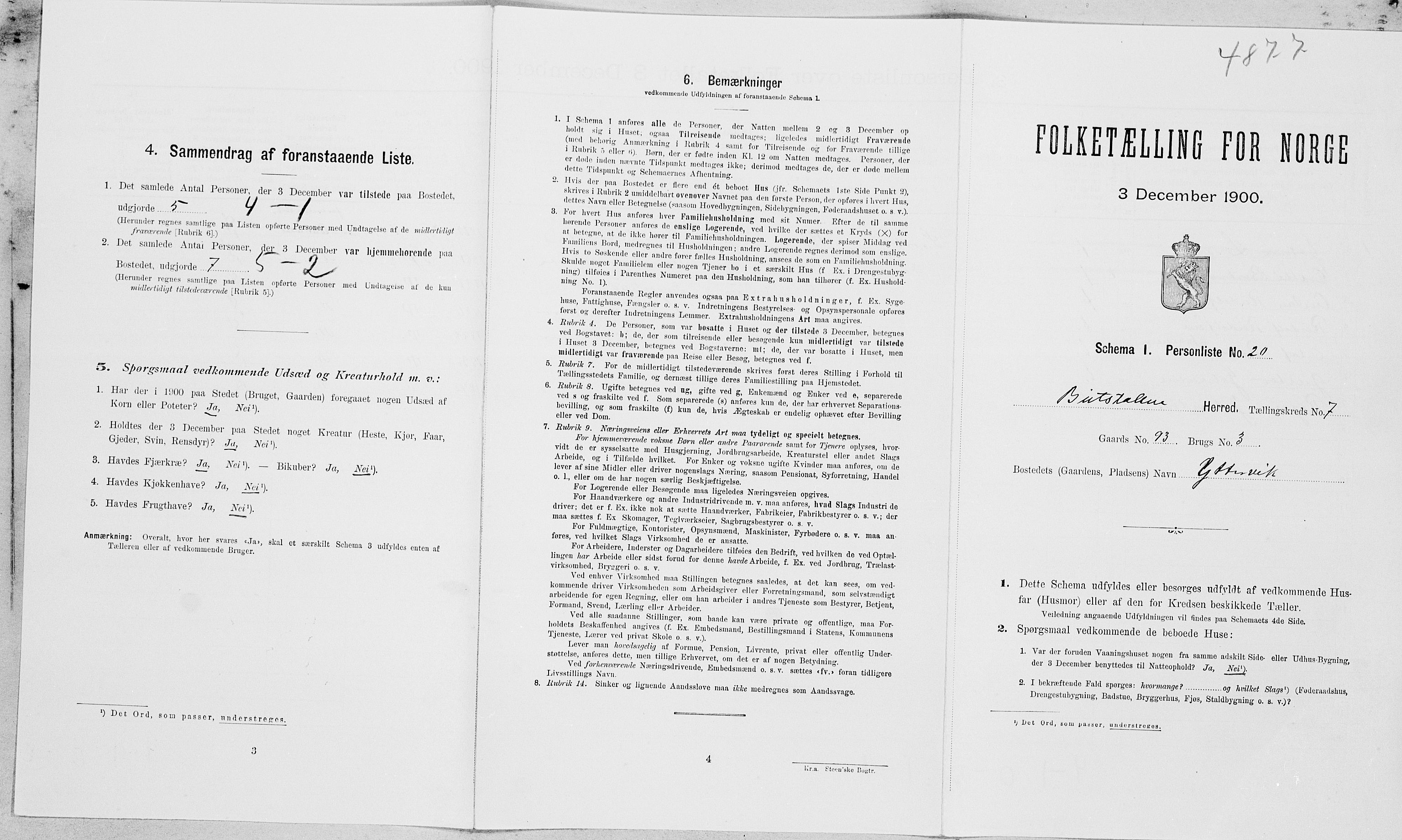 SAT, Folketelling 1900 for 1727 Beitstad herred, 1900, s. 575